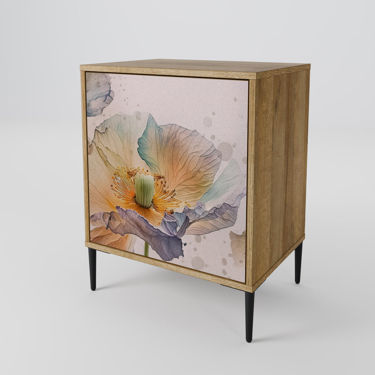 SOFTEN POPPY 1-Door Sideboard
