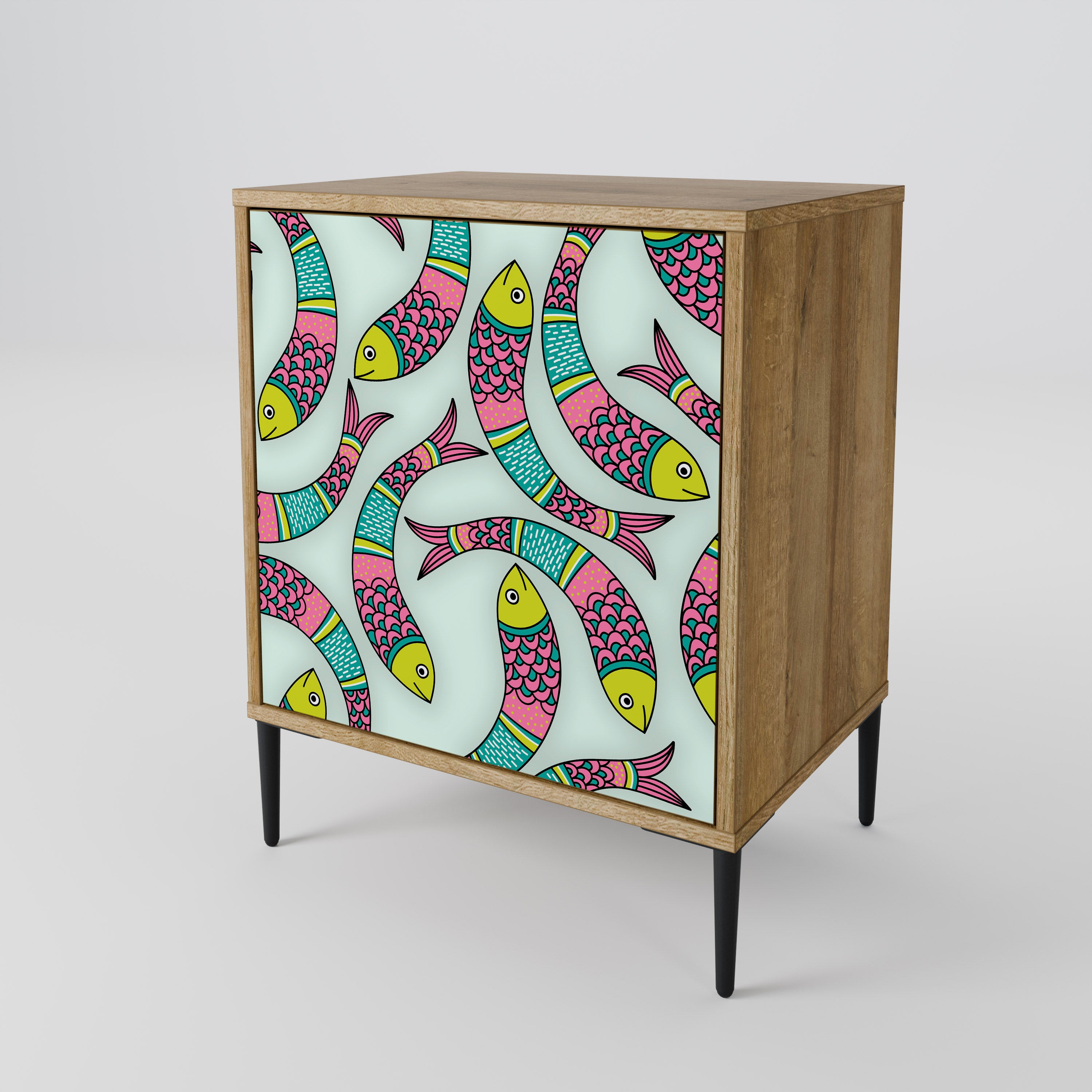 INDIAN FISH 1-Door Sideboard