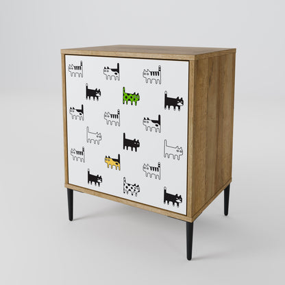 CATS COMPILATION 1-Door Sideboard