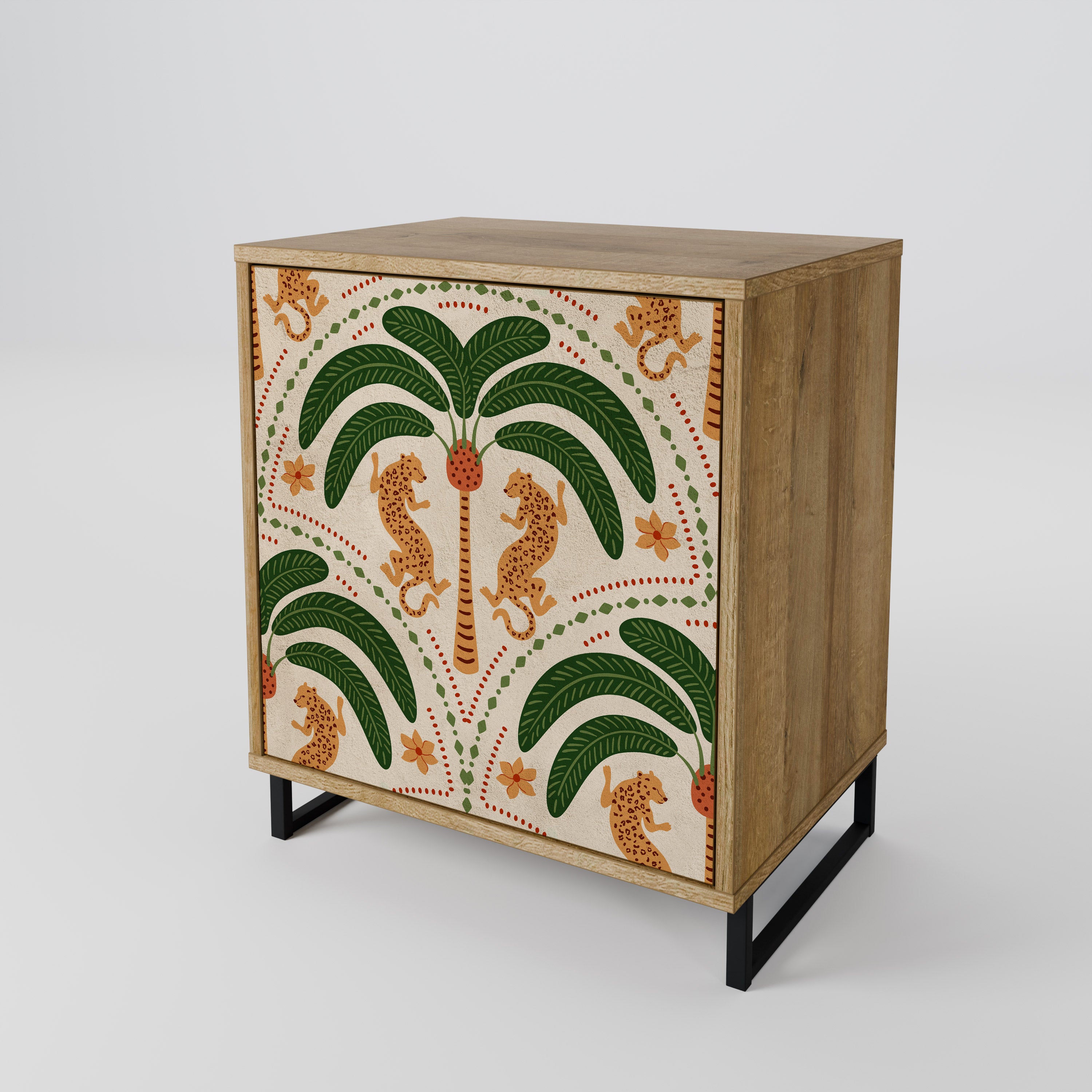 DANCING PREDATORS 1-Door Sideboard