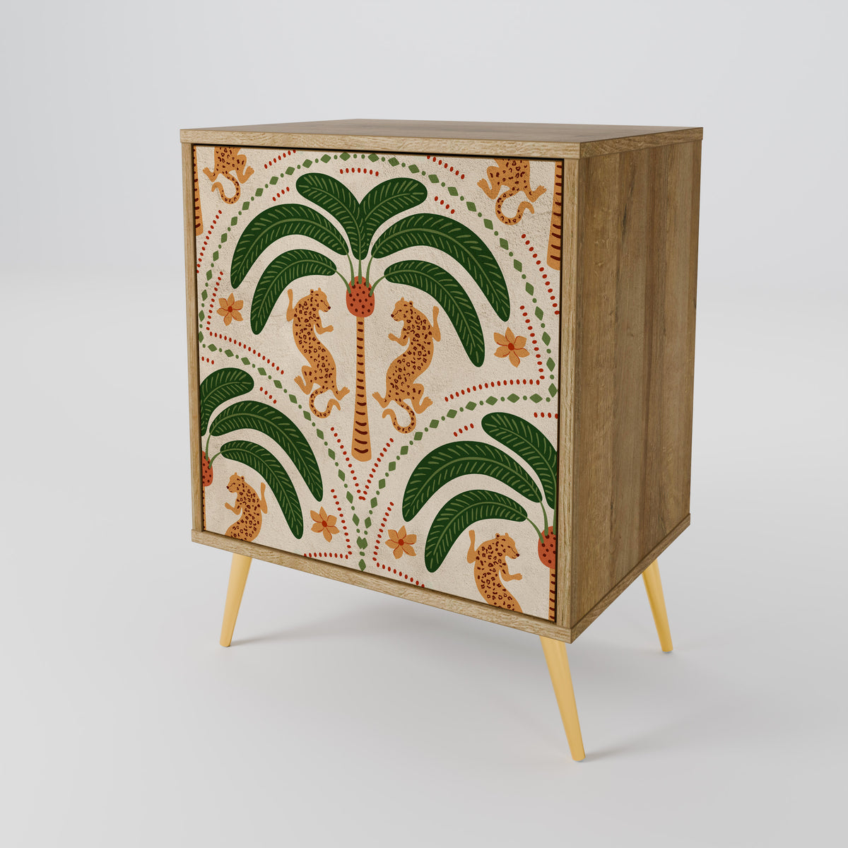 DANCING PREDATORS 1-Door Sideboard