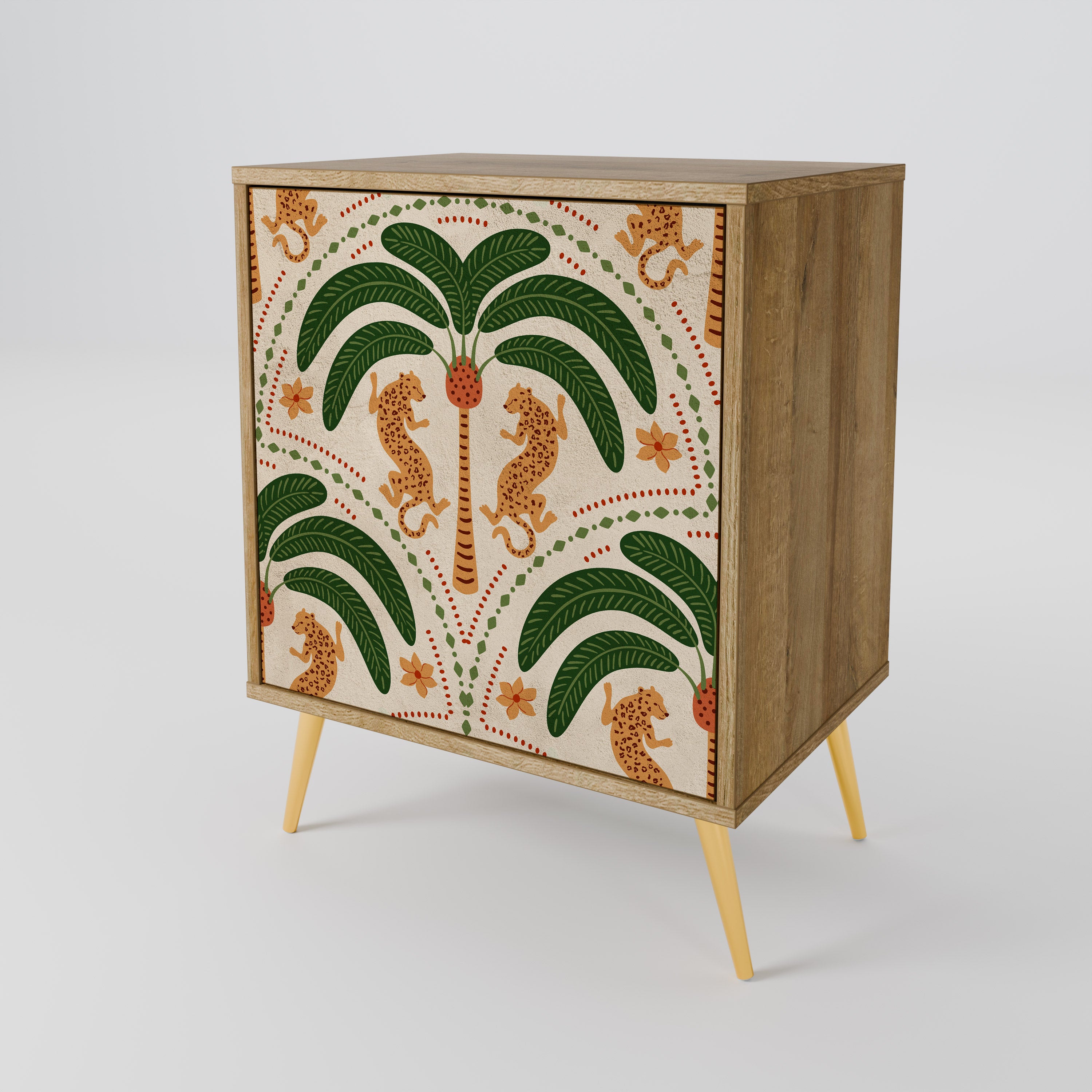 DANCING PREDATORS 1-Door Sideboard