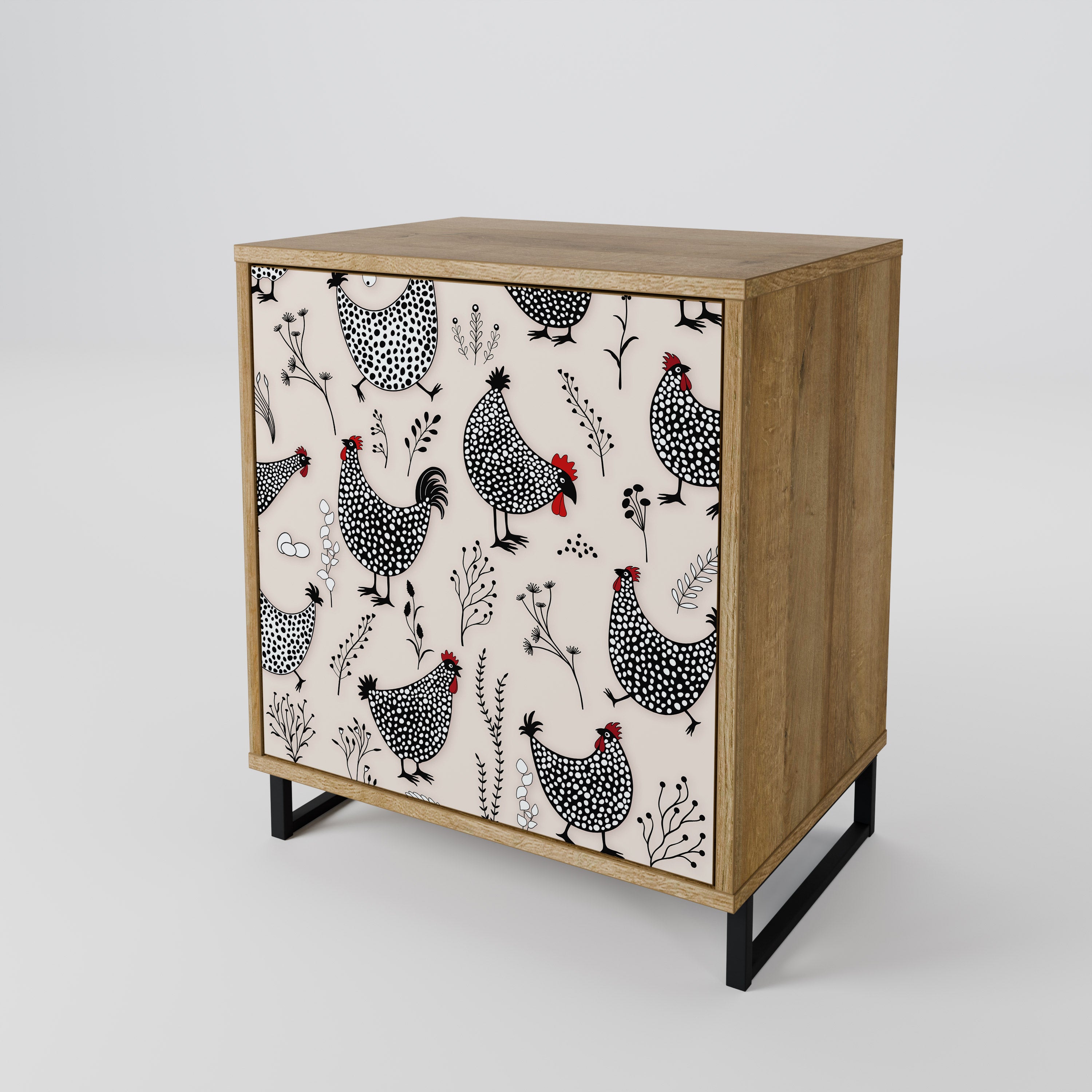 HAPPY HENS 1-Door Sideboard