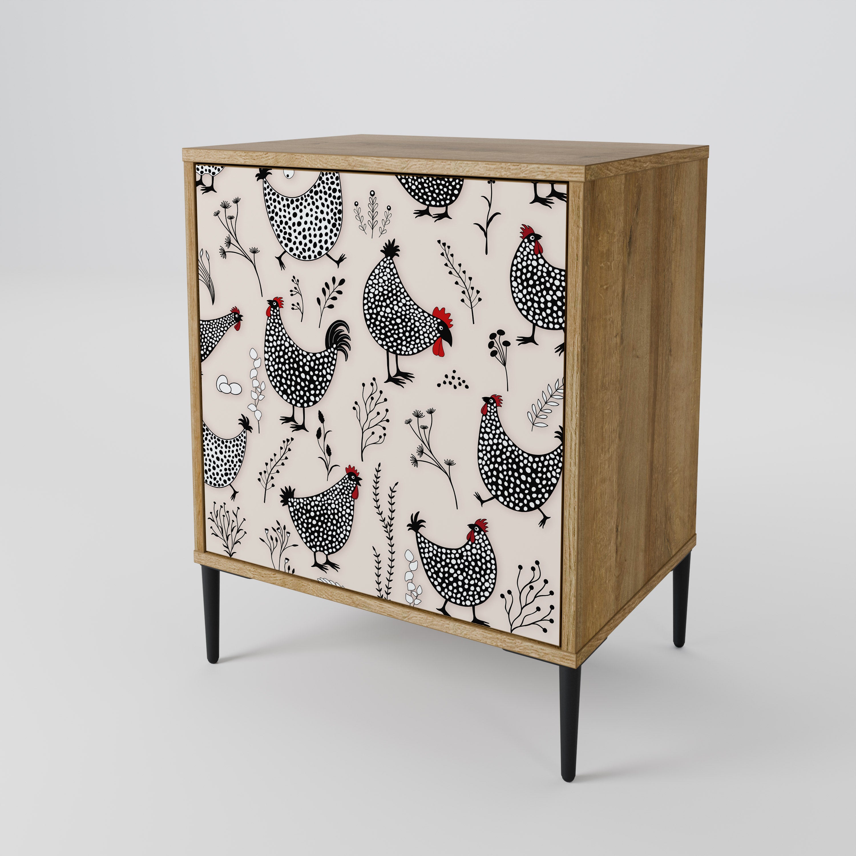 HAPPY HENS 1-Door Sideboard