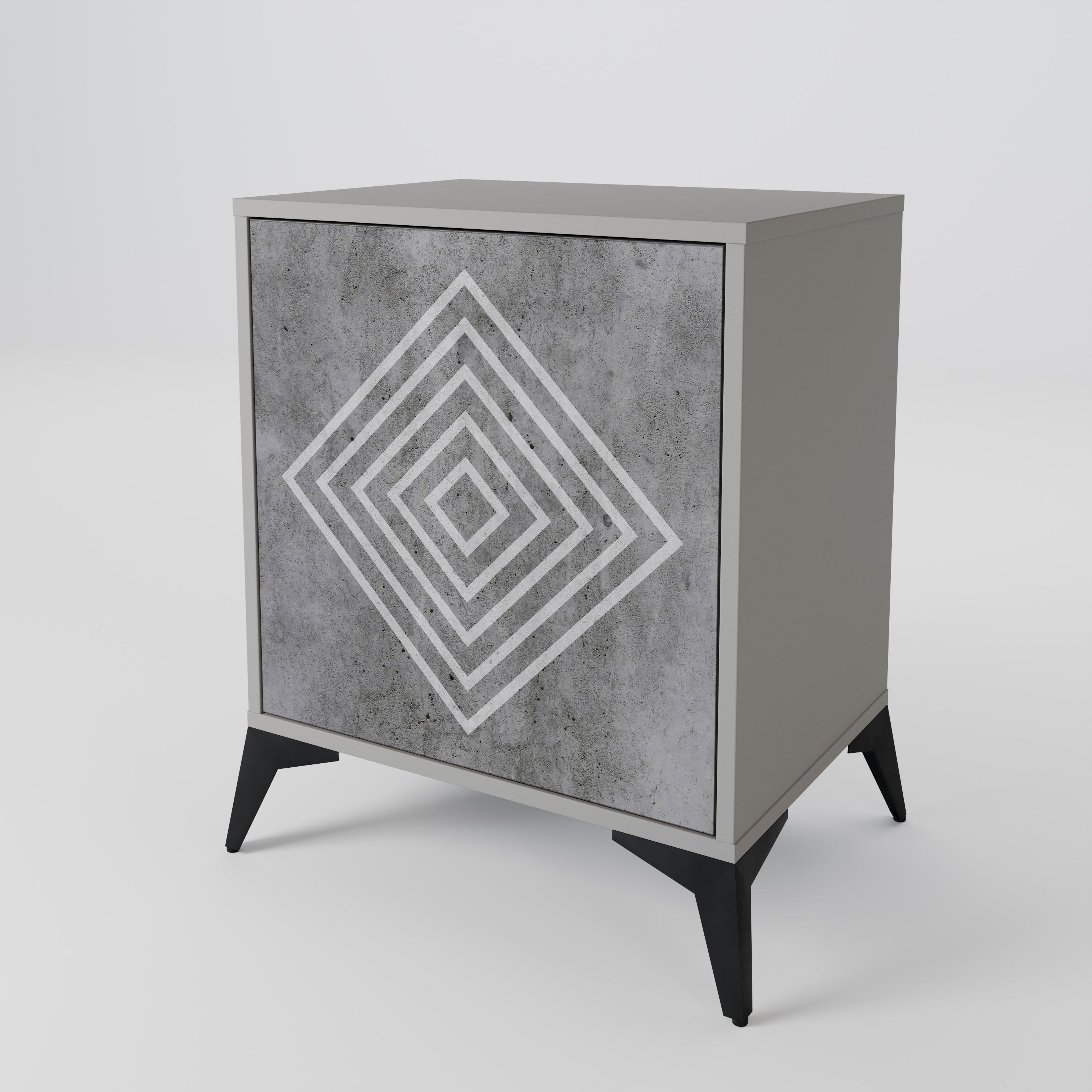POLYGONAL ARTISTRY 1-Door Sideboard