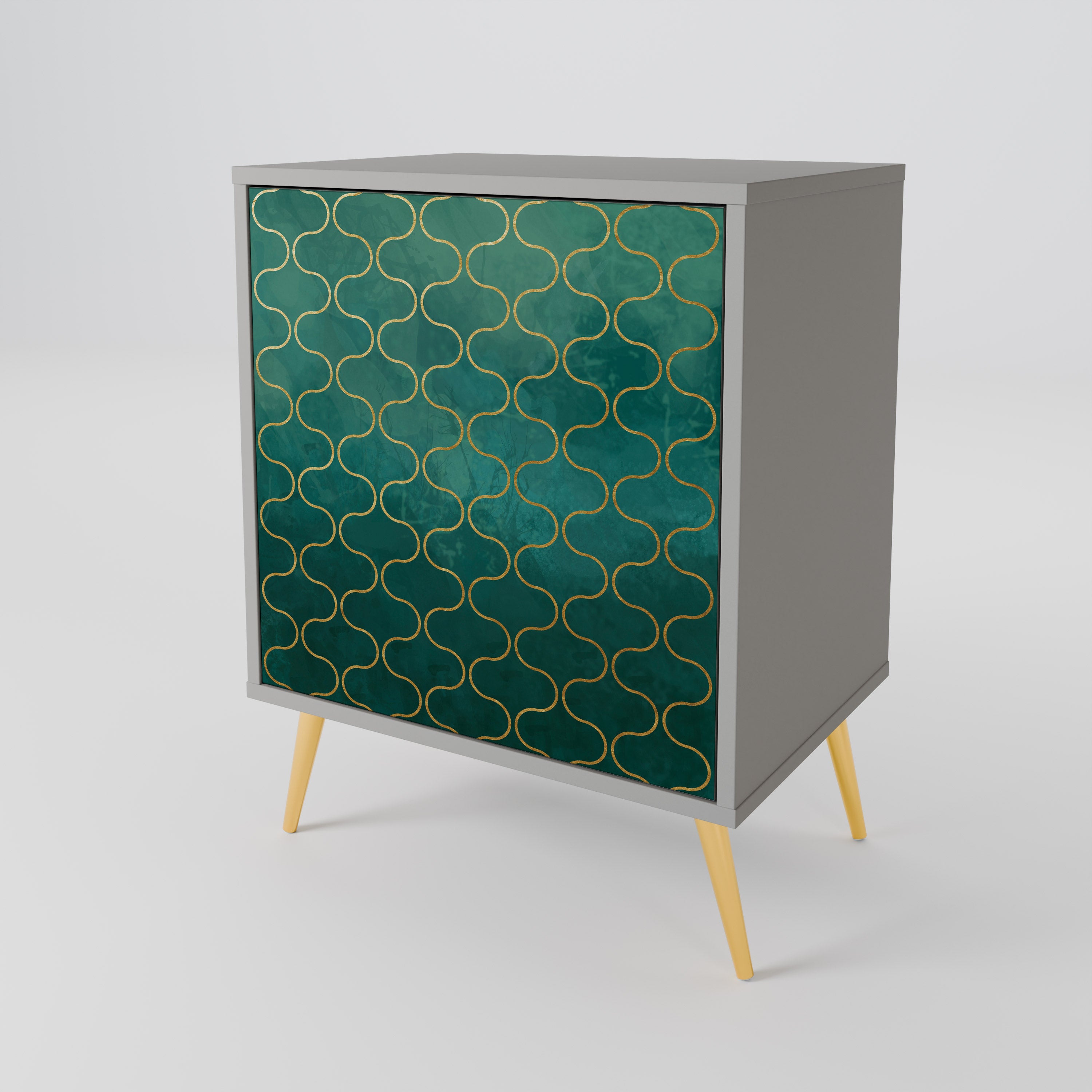 TESSELATED GREENERY 1-Door Sideboard