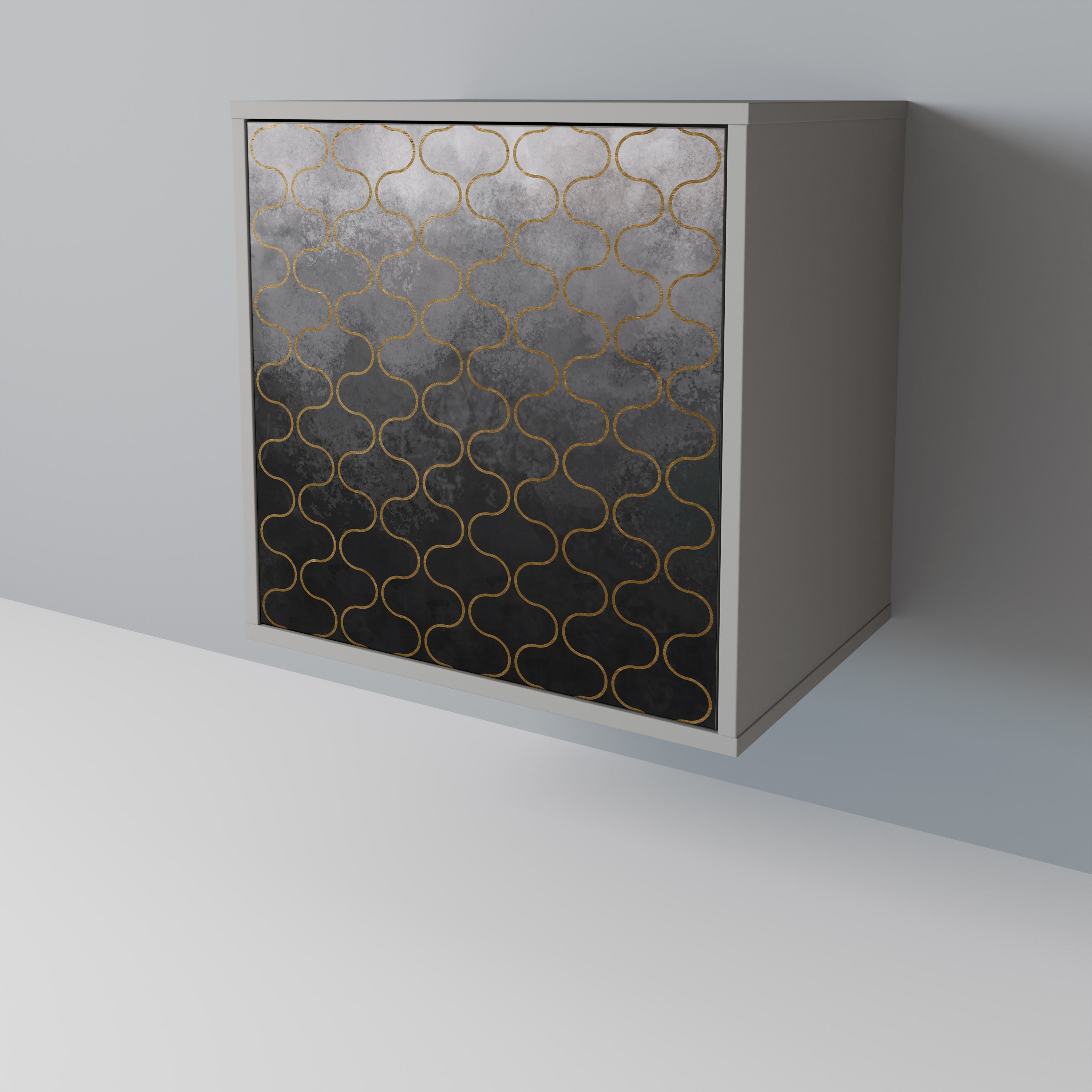 TESSELATED GRAYISH 1-Door Sideboard