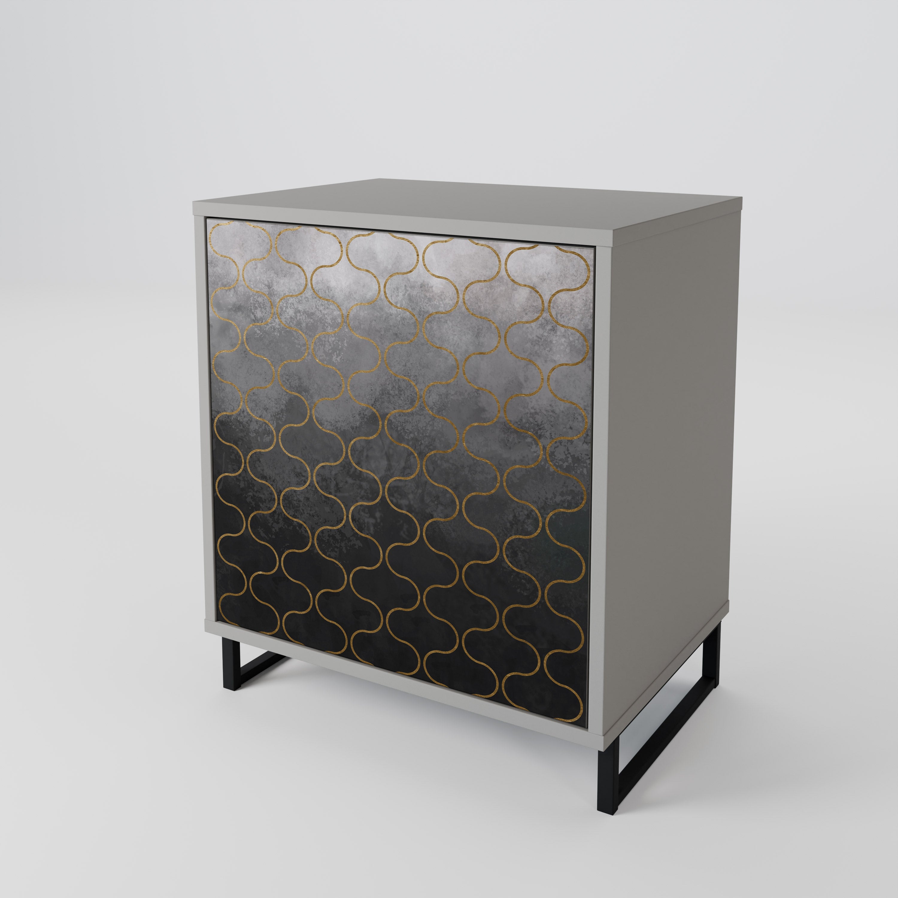 TESSELATED GRAYISH 1-Door Sideboard