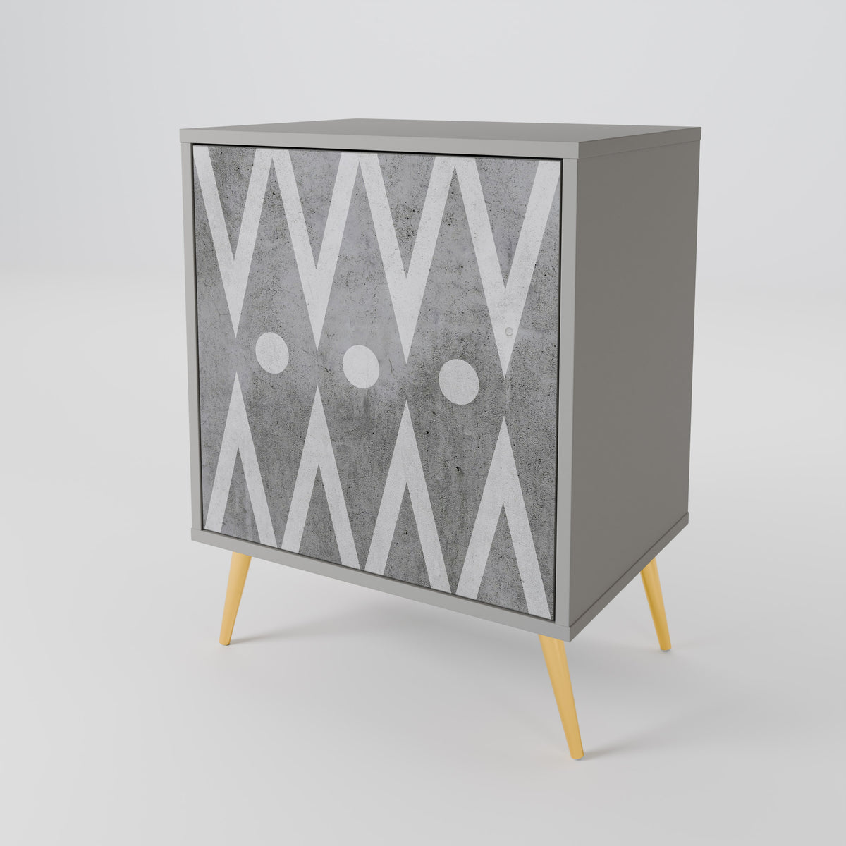 SHARP EDGES 1-Door Sideboard