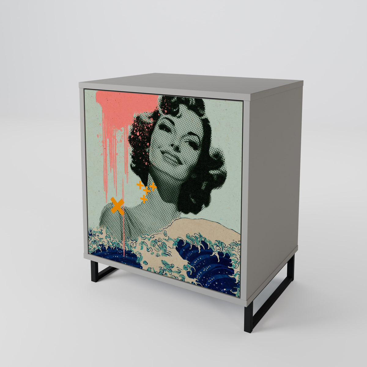 KANAGAWA BEAUTY Μπουφές 1-θύρας