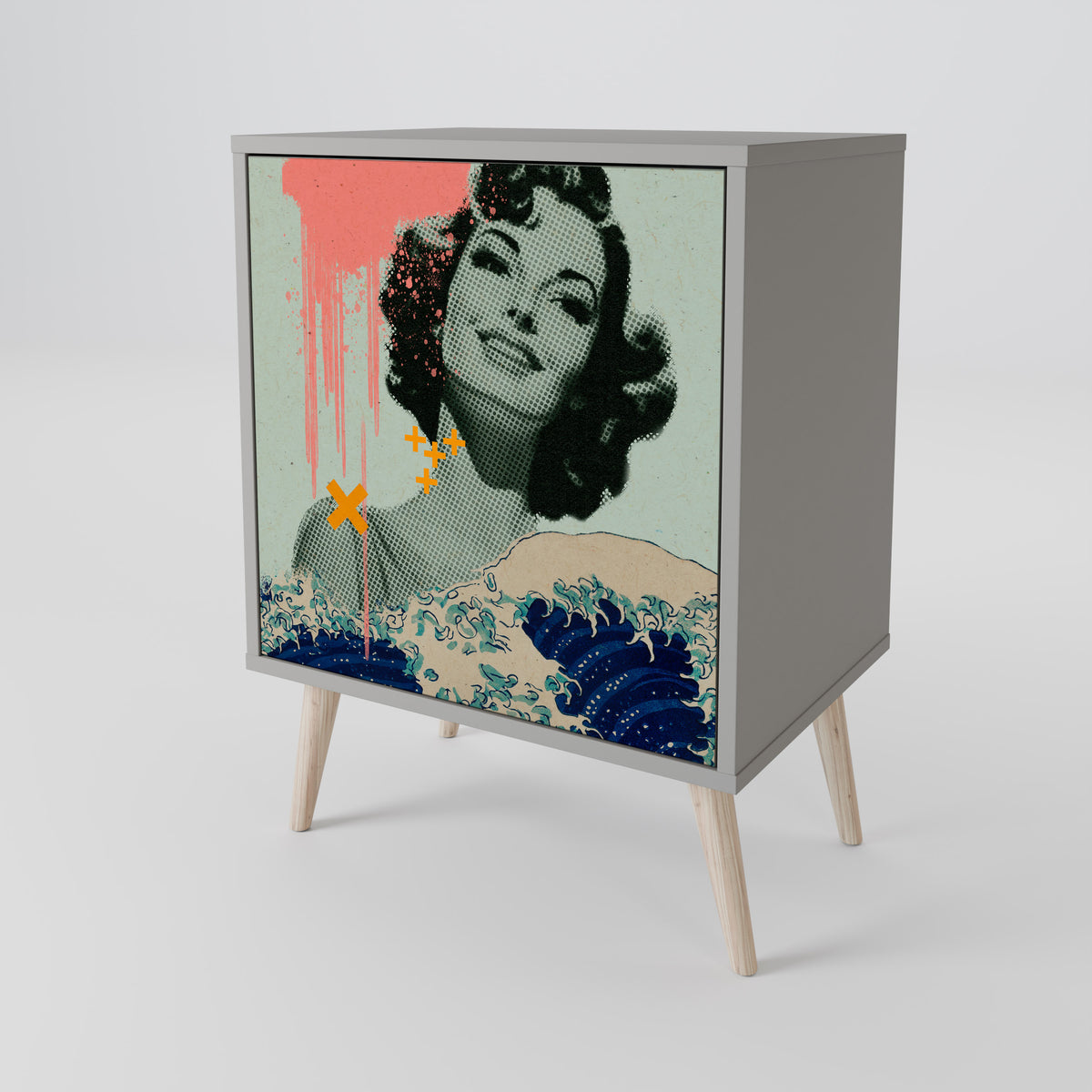 KANAGAWA BEAUTY Μπουφές 1-θύρας