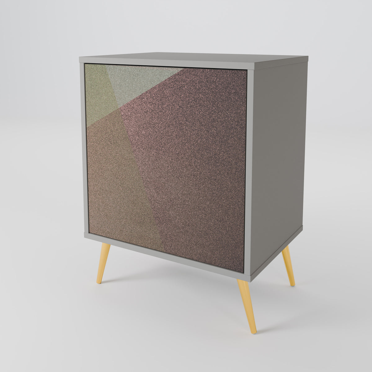 BEIGE GEOMETRY Μπουφές 1-θύρας