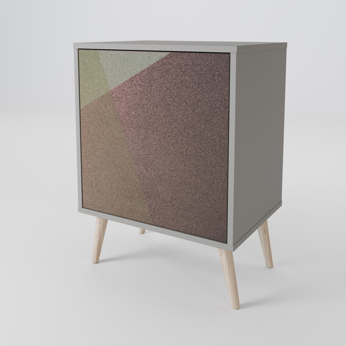 BEIGE GEOMETRY Μπουφές 1-θύρας
