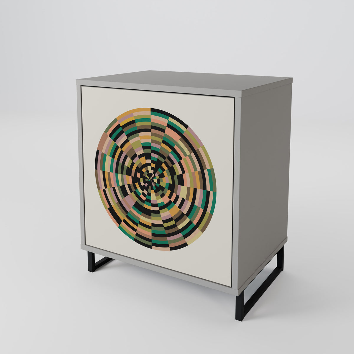 GREEN CIRCLES 1-Door Sideboard