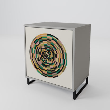 GREEN CIRCLES 1-Door Sideboard
