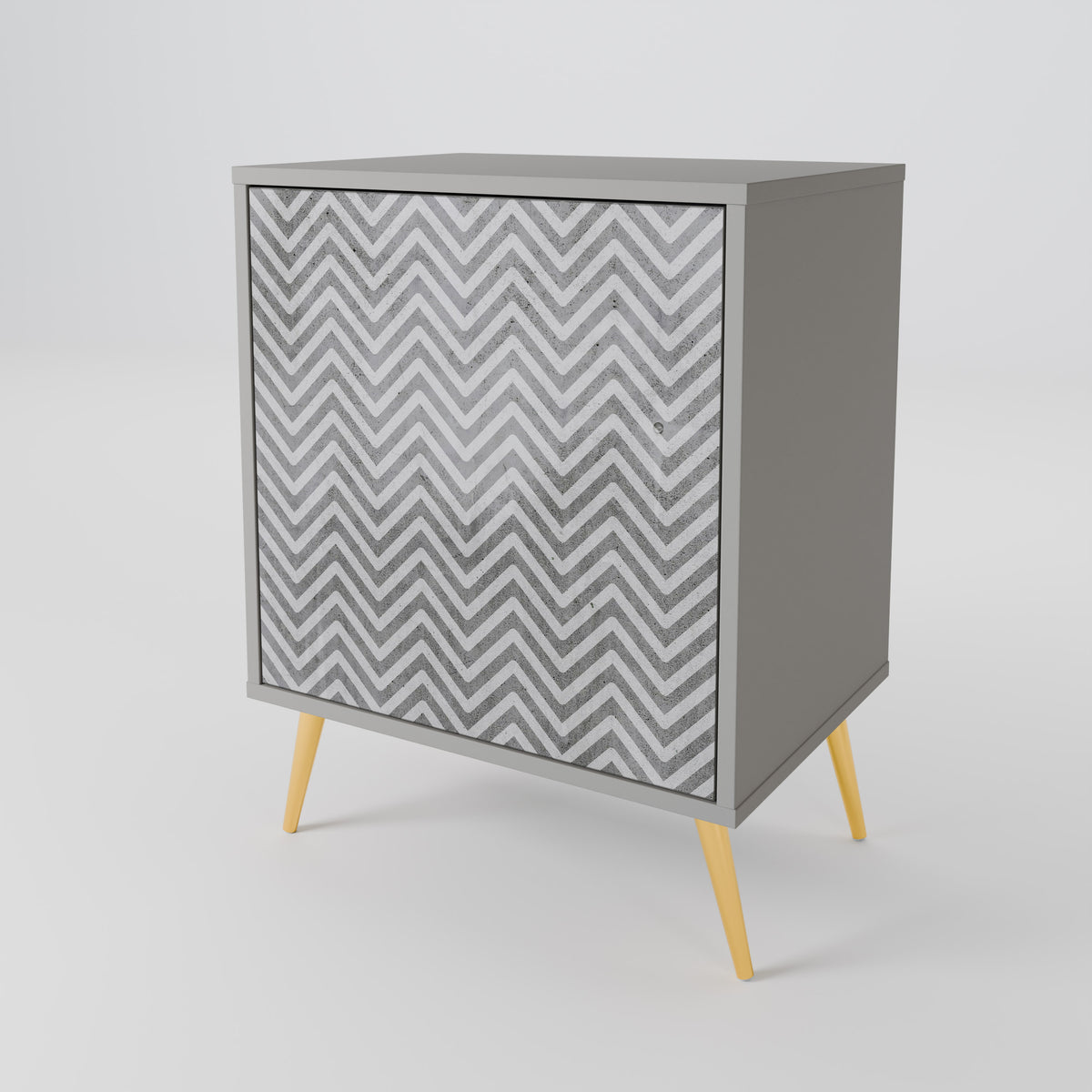 CONCRETE ZIG ZAG Μπουφές 1-θύρας