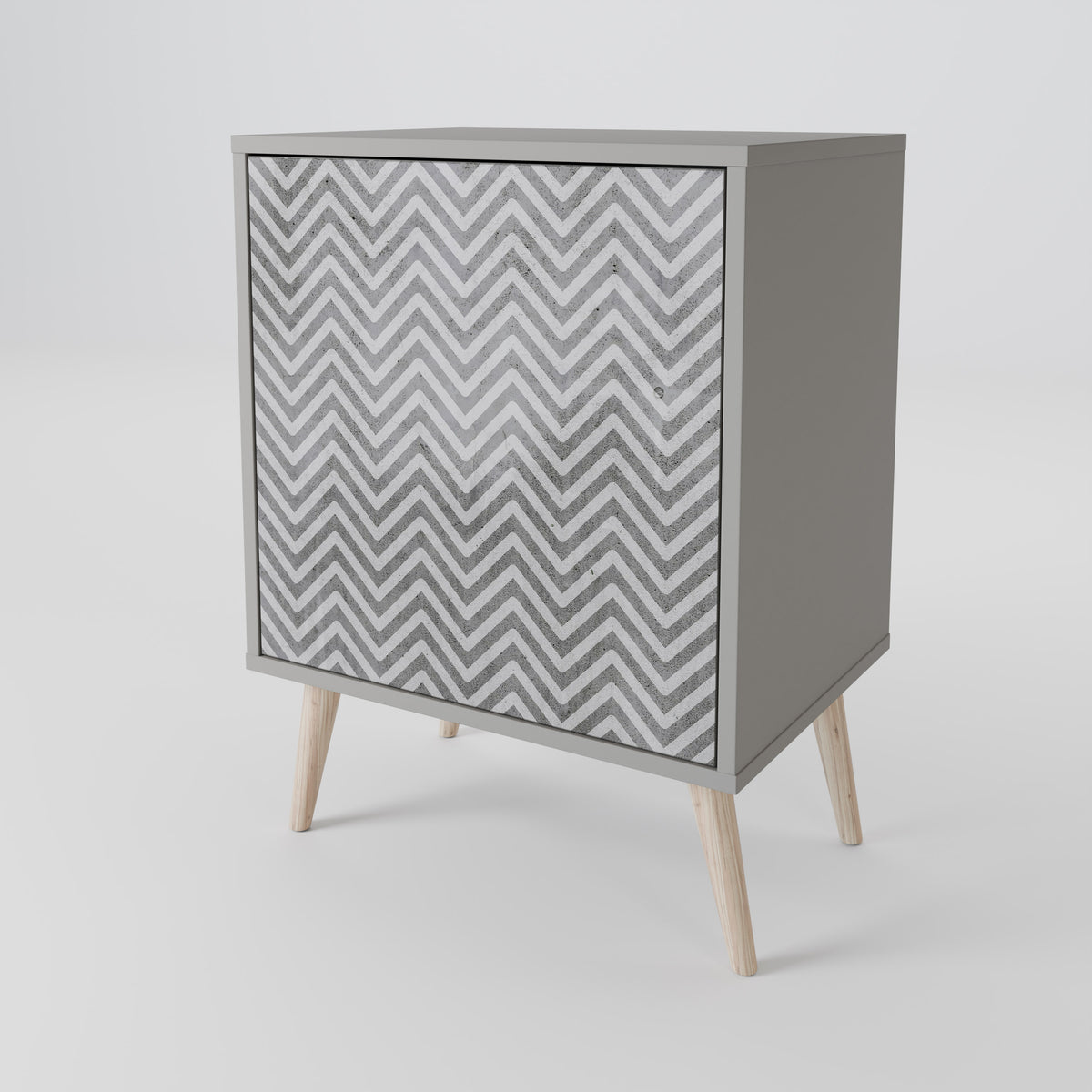 CONCRETE ZIG ZAG Μπουφές 1-θύρας