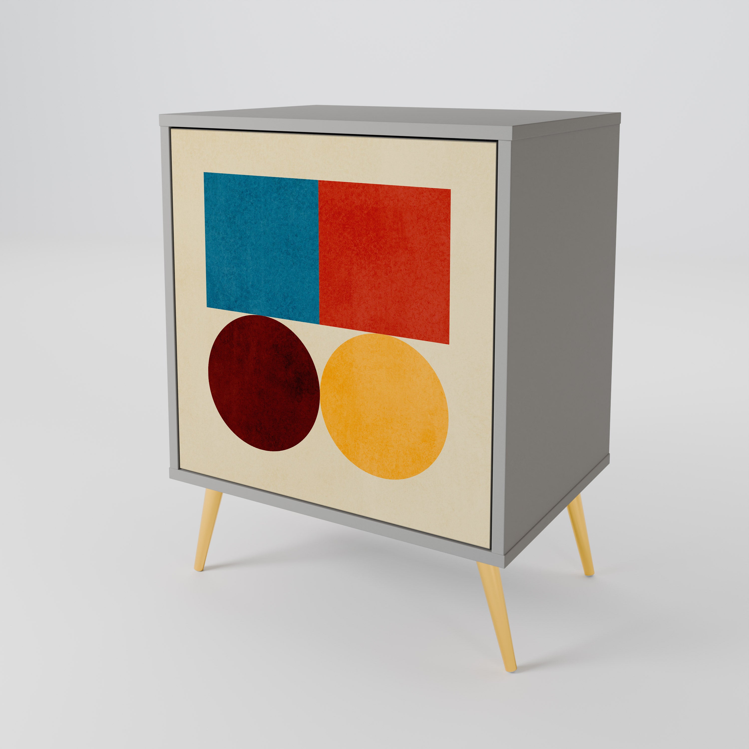 GEOMETRIC PUZZLE 1-Door Sideboard