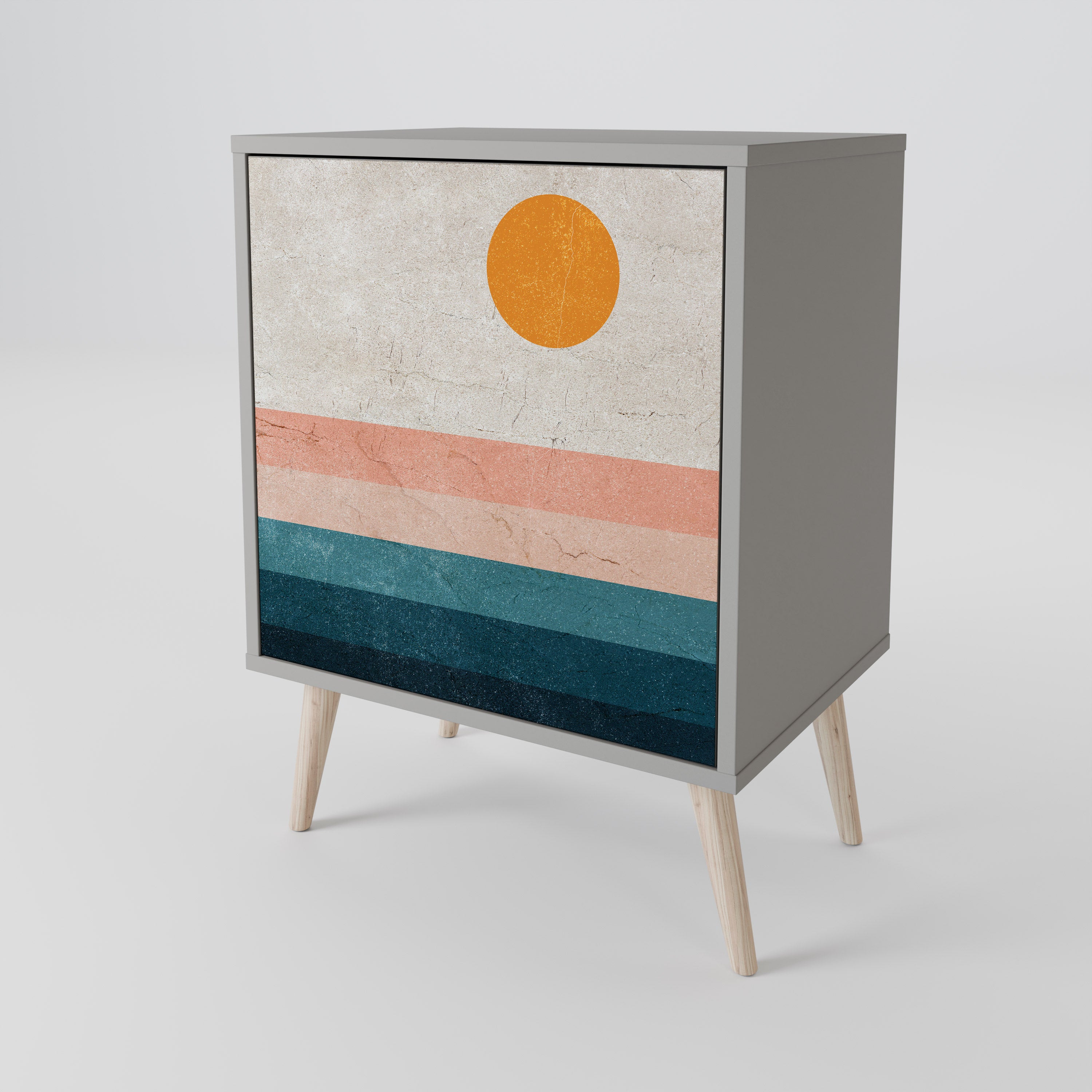 TWO HALVES 1-Door Sideboard