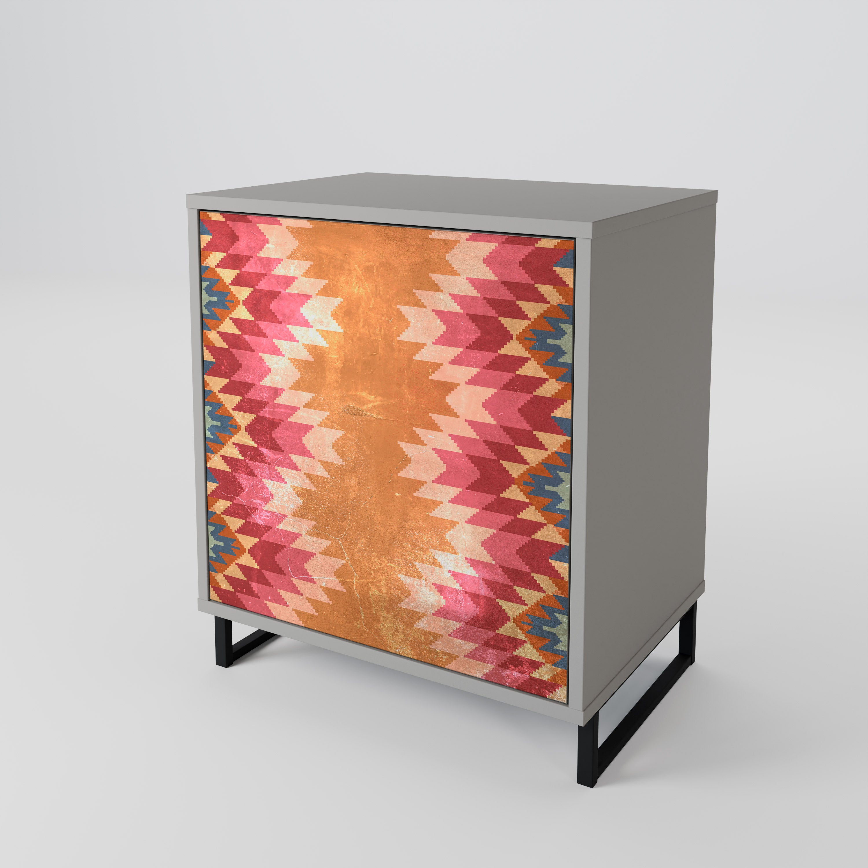 INDIAN FOLK 1-Door Sideboard