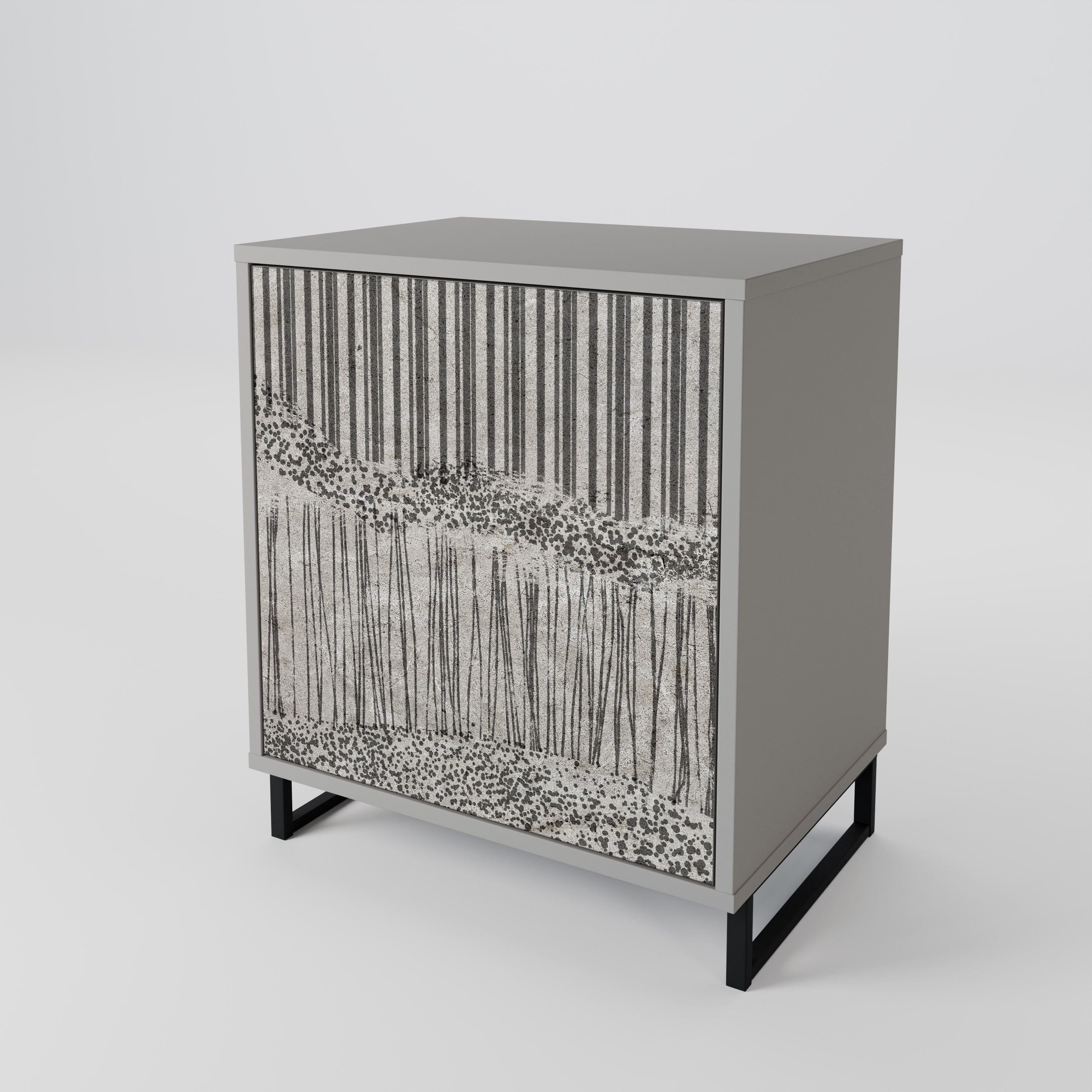 GRAIN LINES 1-Door Sideboard