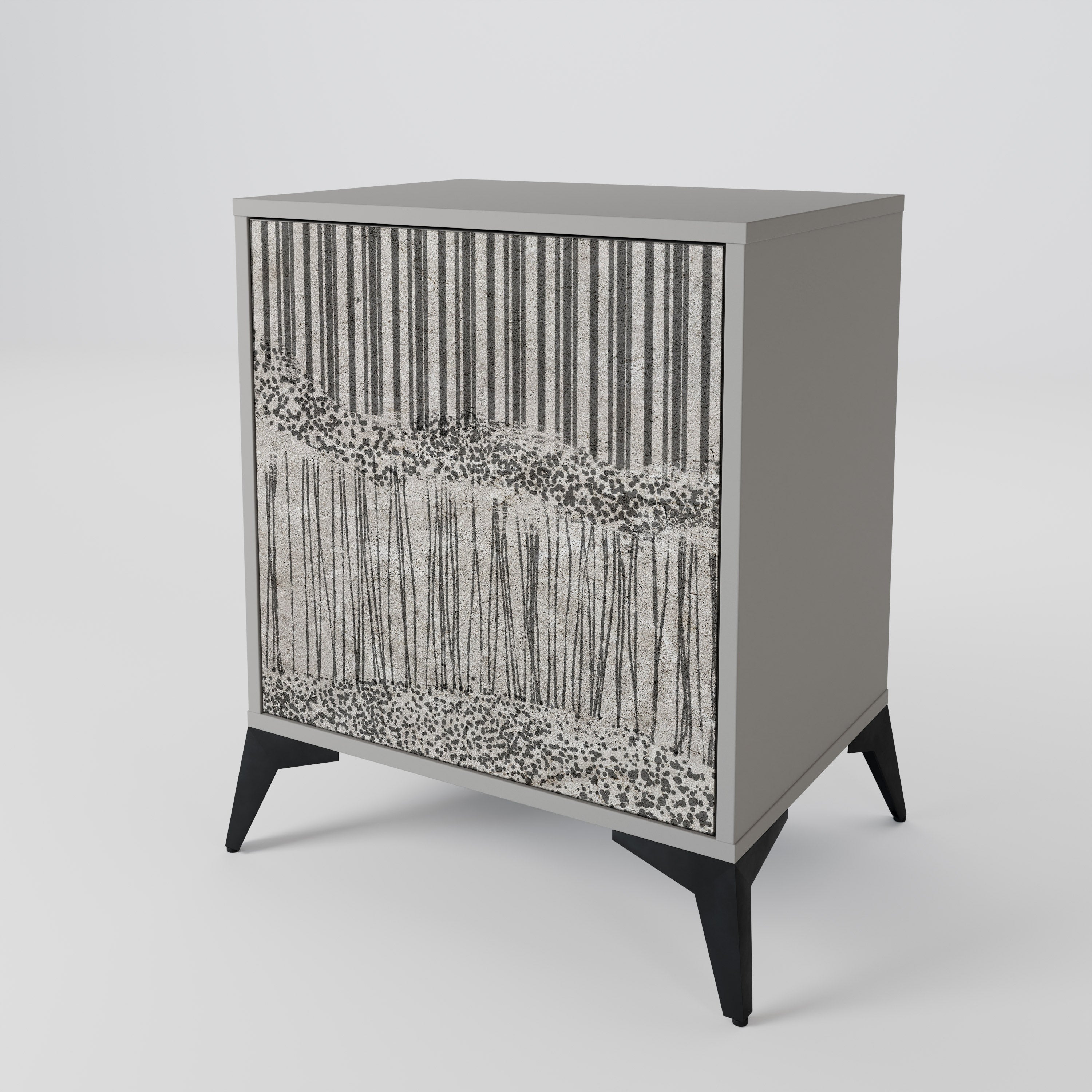 GRAIN LINES 1-Door Sideboard