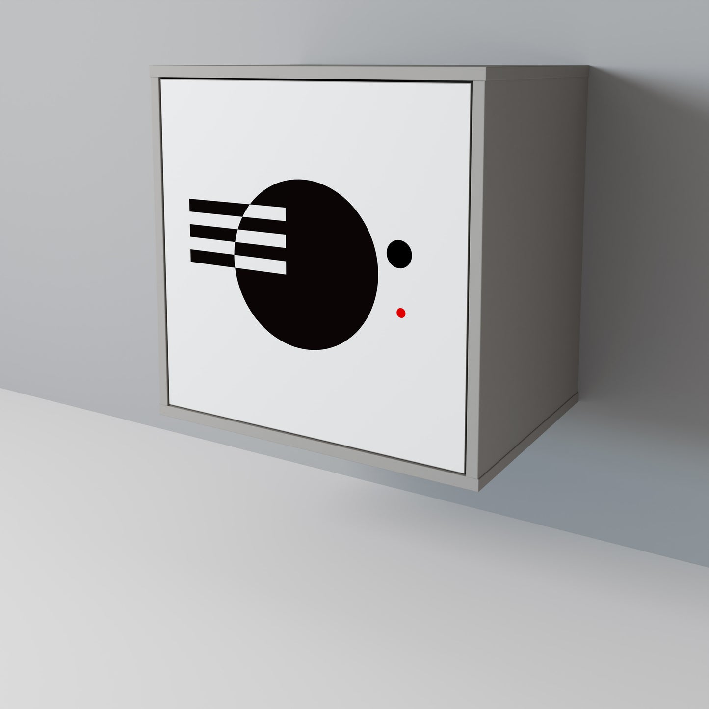 BLACK AND WHITE COMBINATION Μπουφές 1-θύρας