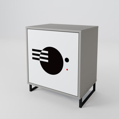 BLACK AND WHITE COMBINATION Μπουφές 1-θύρας