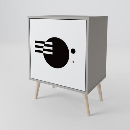 BLACK AND WHITE COMBINATION Μπουφές 1-θύρας