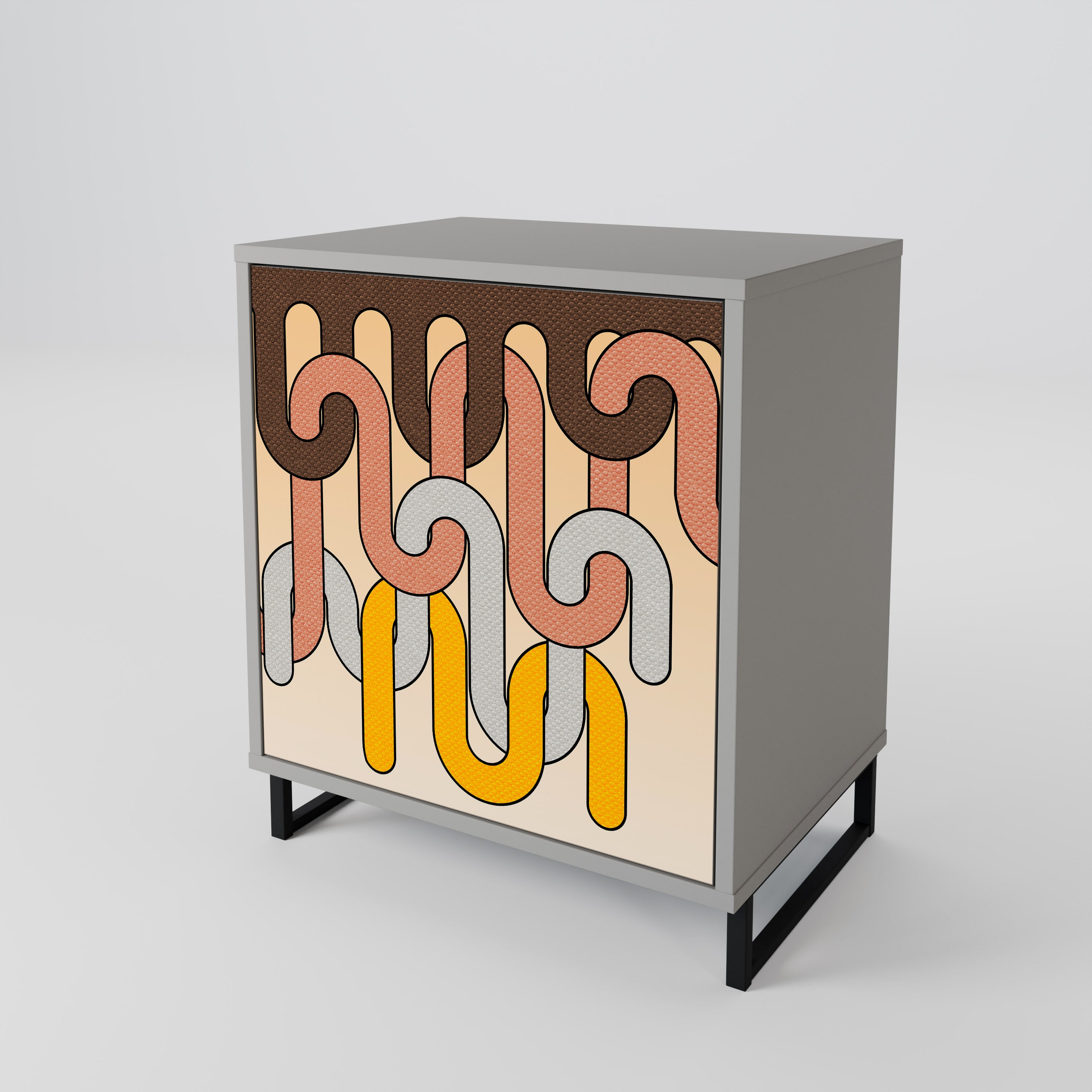 COLORFUL STRINGS 1-Door Sideboard