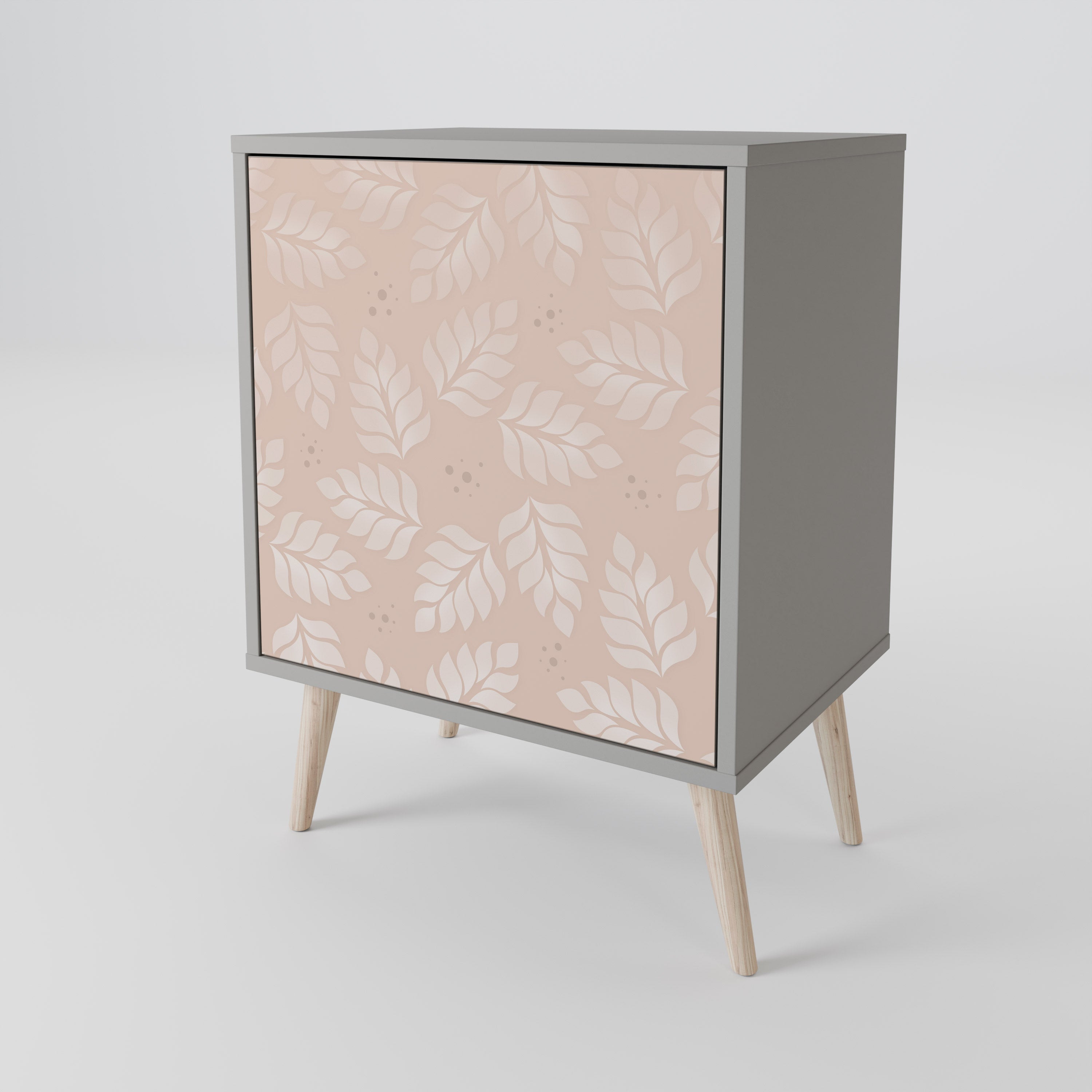 LEAVES ON BEIGE 1-Door Sideboard