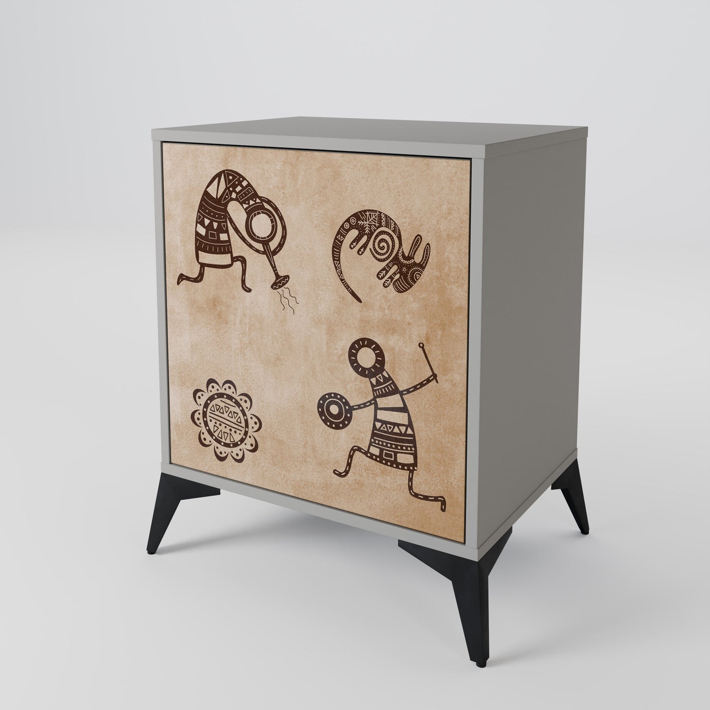 AFRICAN STYLE 1-Door Sideboard