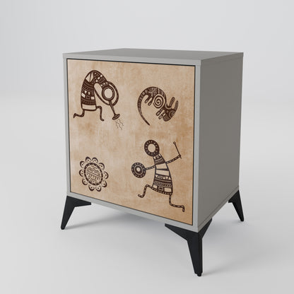 AFRICAN STYLE 1-Door Sideboard