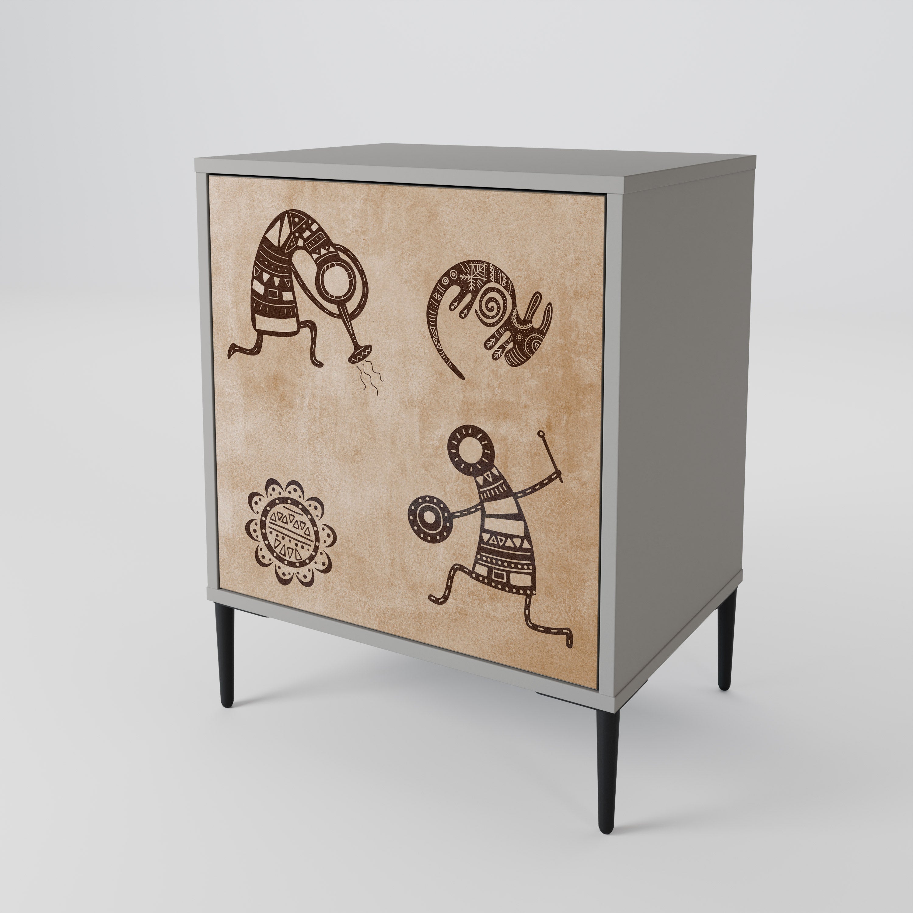 AFRICAN STYLE 1-Door Sideboard