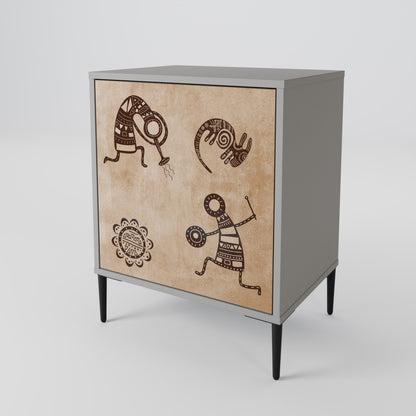 AFRICAN STYLE 1-Door Sideboard
