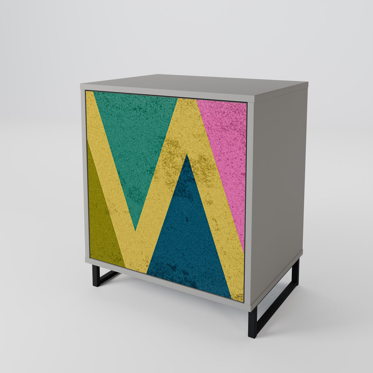 COLORFUL TRIANGLES Μπουφές 1-θύρας