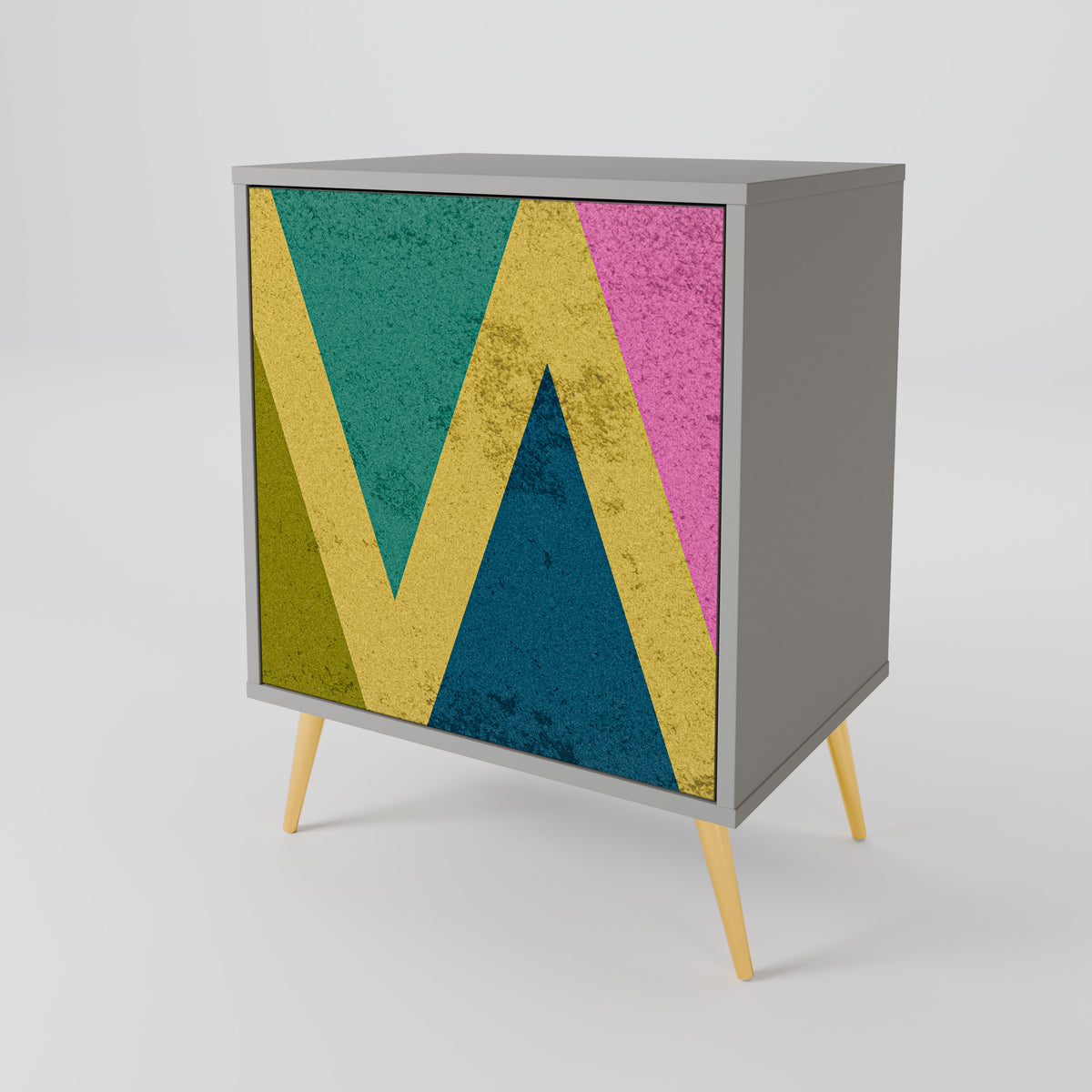 COLORFUL TRIANGLES Μπουφές 1-θύρας