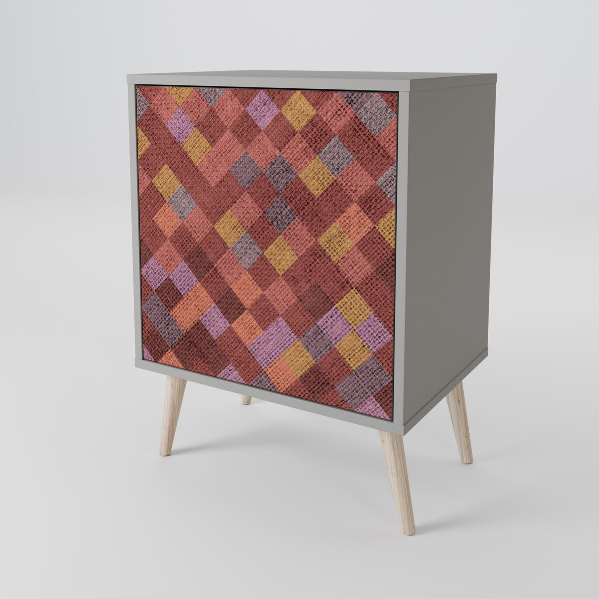 PAINTED SQUARES Μπουφές 1-θύρας