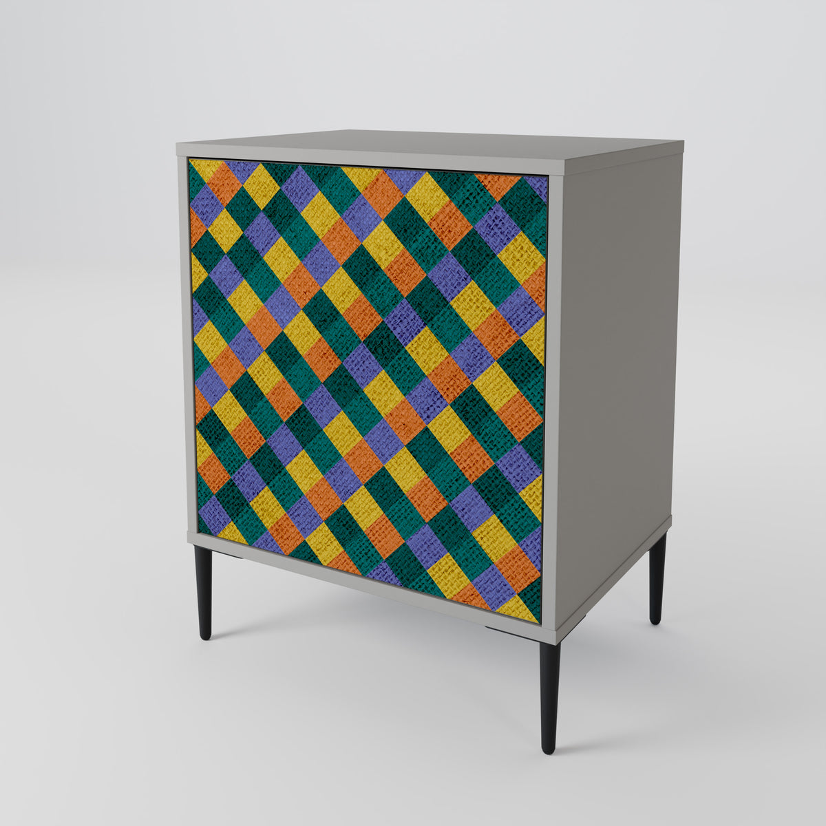 PAINTED SQUARES MIX Μπουφές 1-θύρας