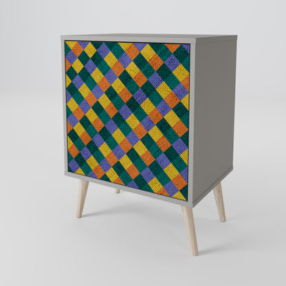 PAINTED SQUARES MIX Μπουφές 1-θύρας