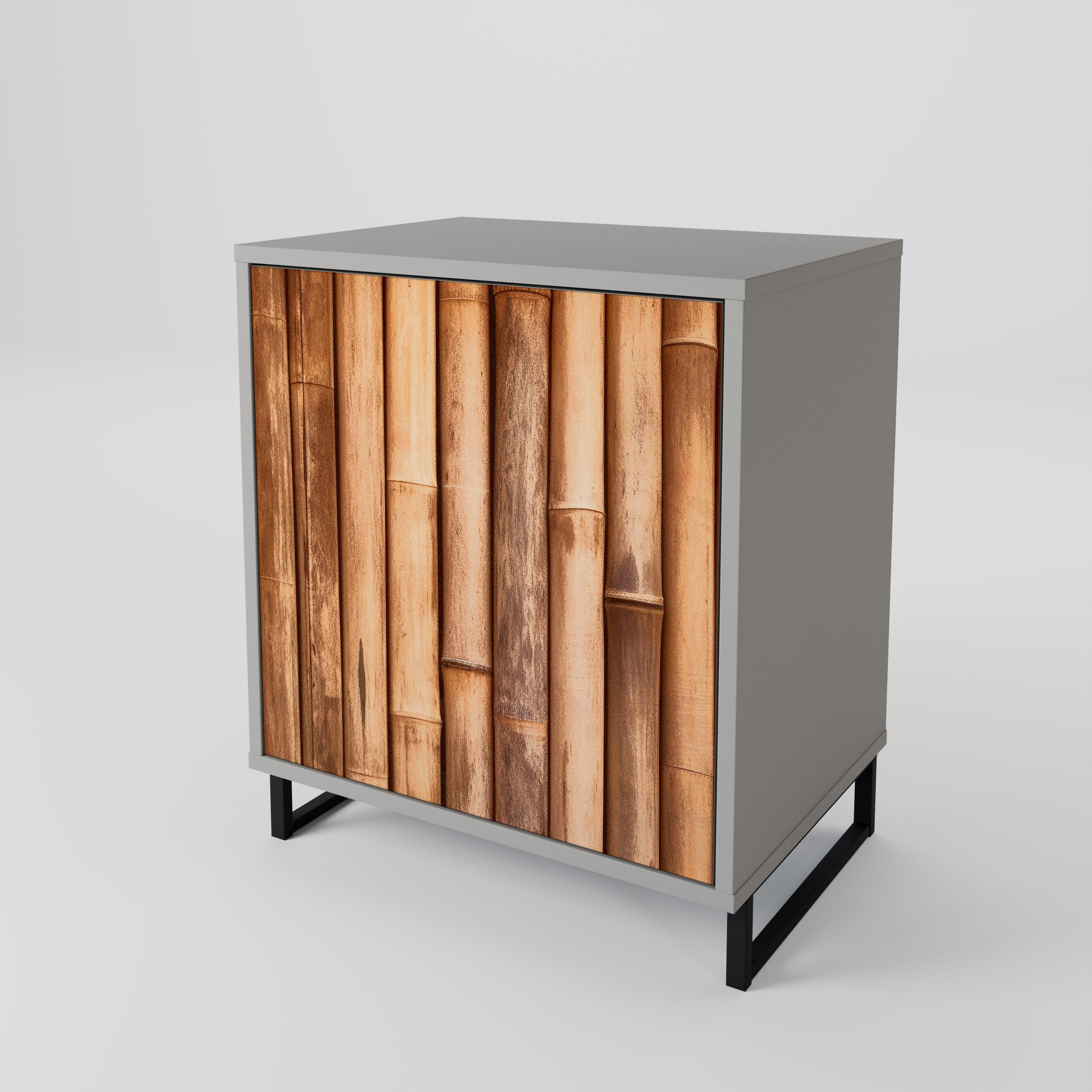 NATURAL WOOD 1-Door Sideboard