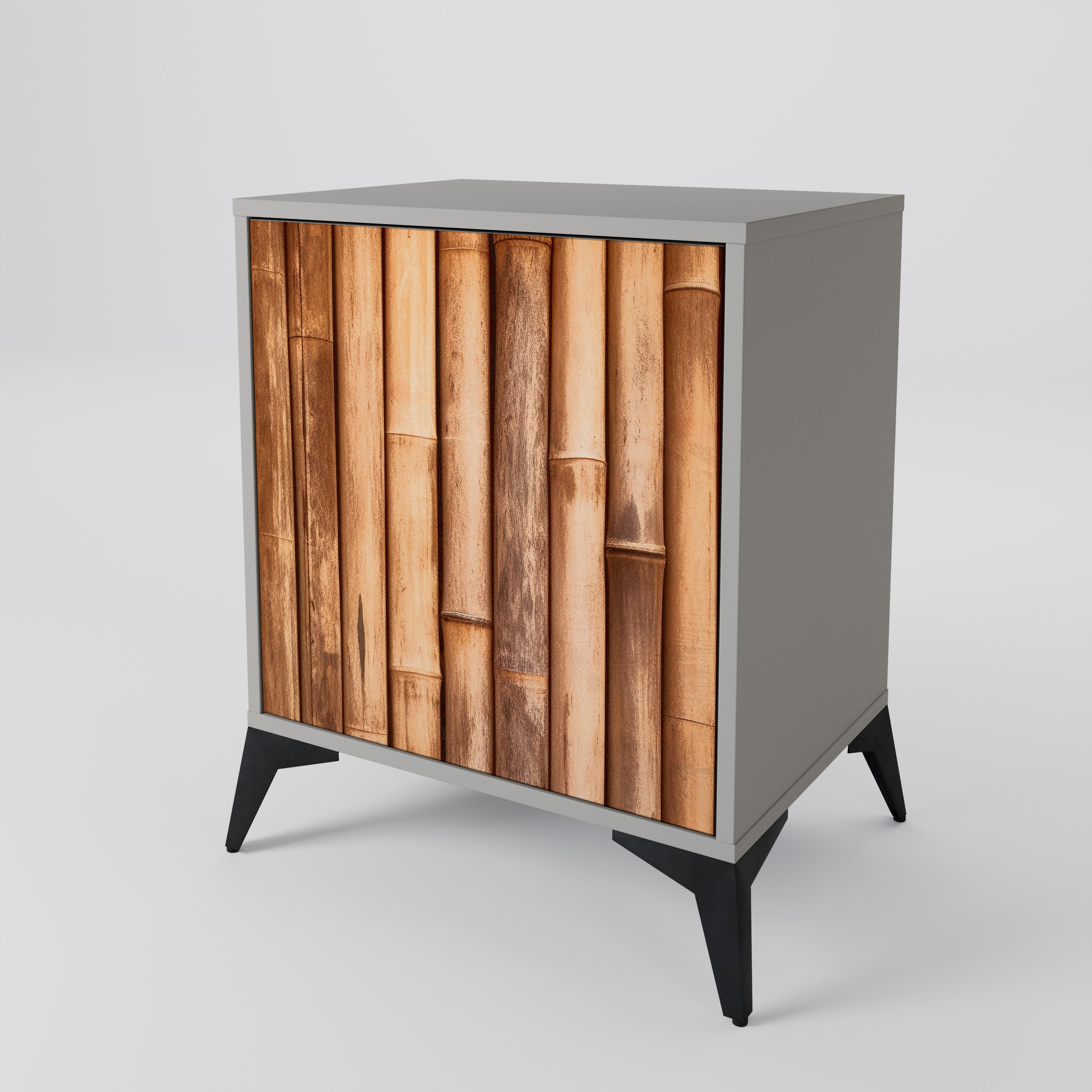 NATURAL WOOD 1-Door Sideboard