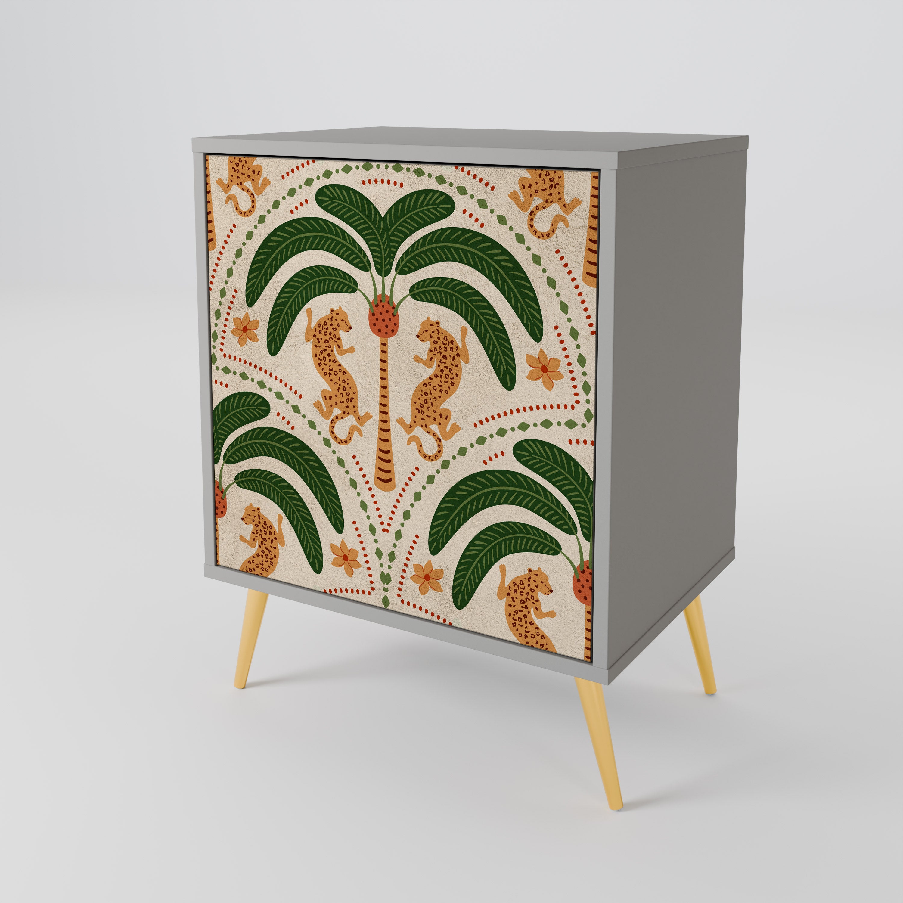 DANCING PREDATORS 1-Door Sideboard