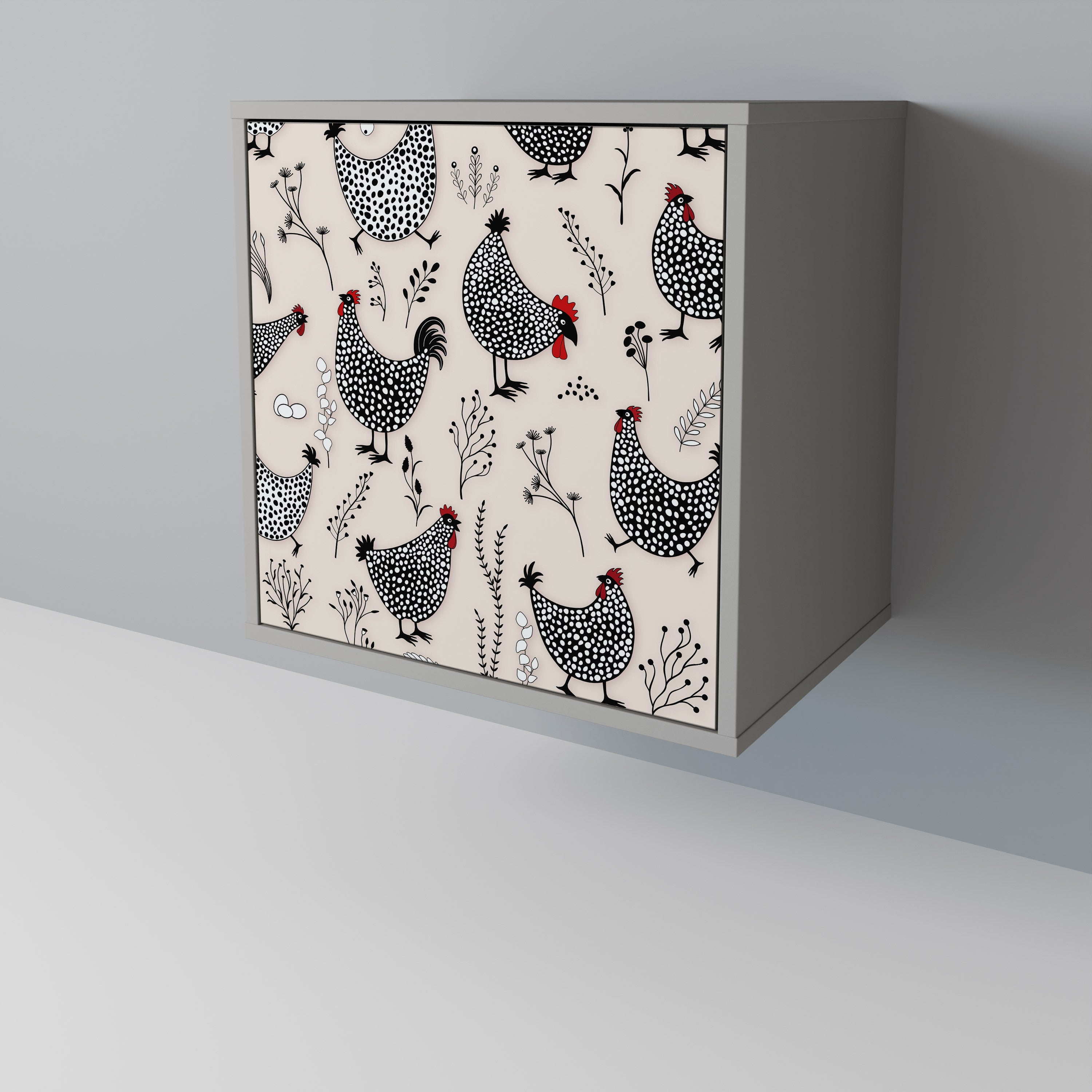 HAPPY HENS 1-Door Sideboard