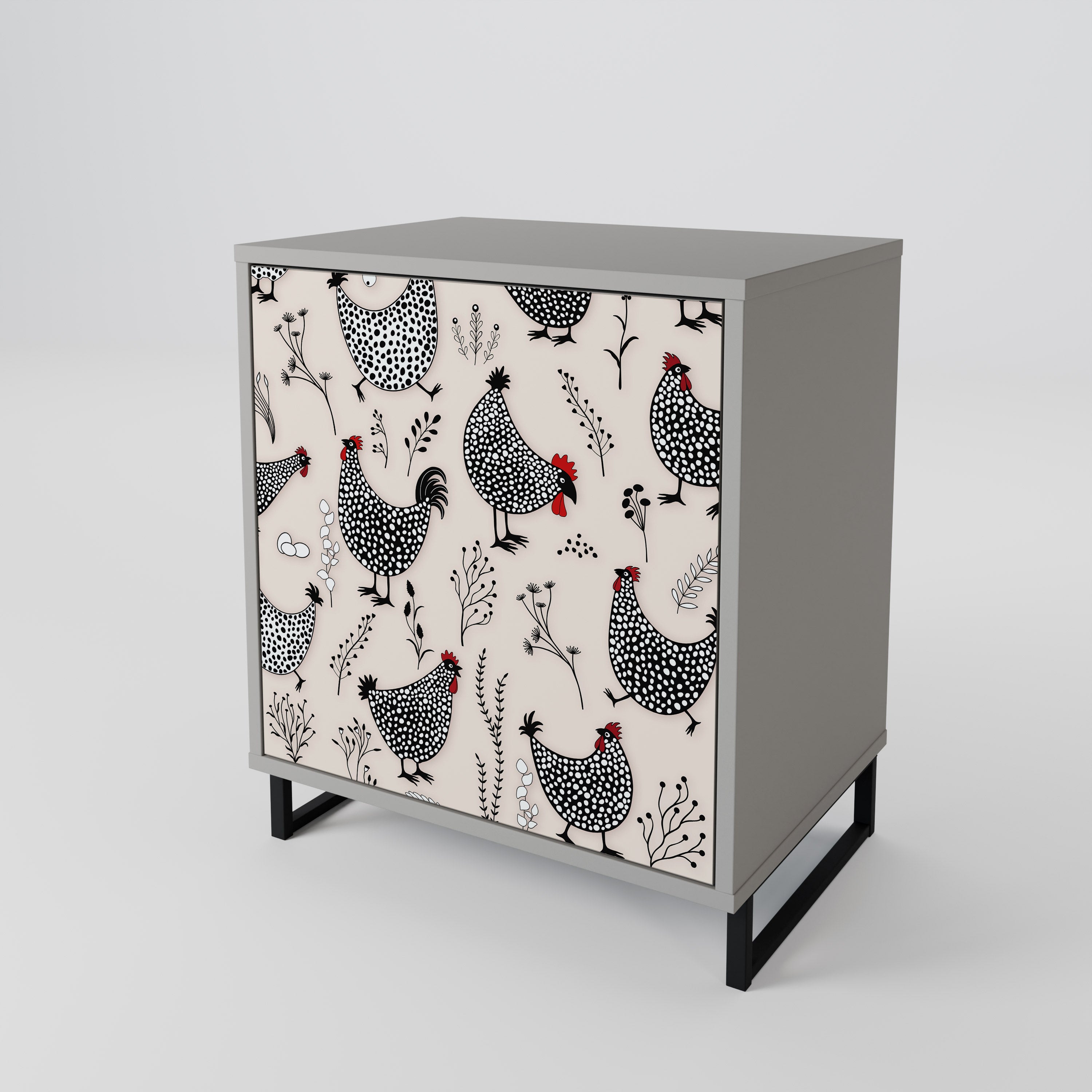 HAPPY HENS 1-Door Sideboard