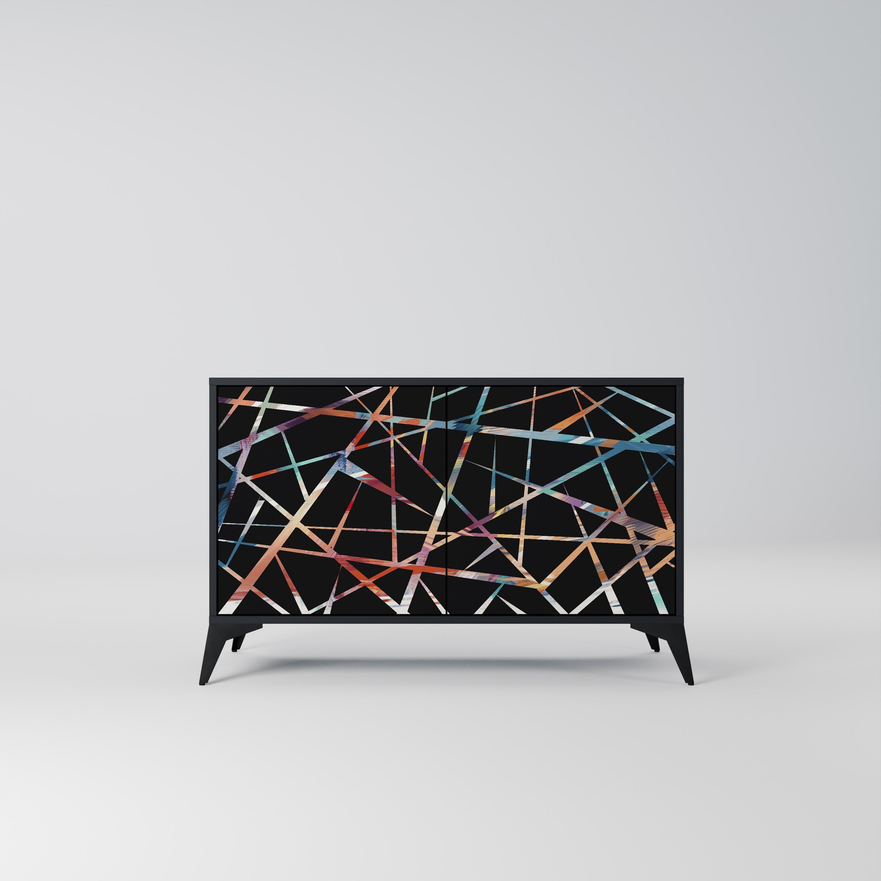 POLYGON VERVE 2-Door Sideboard in Black Finish