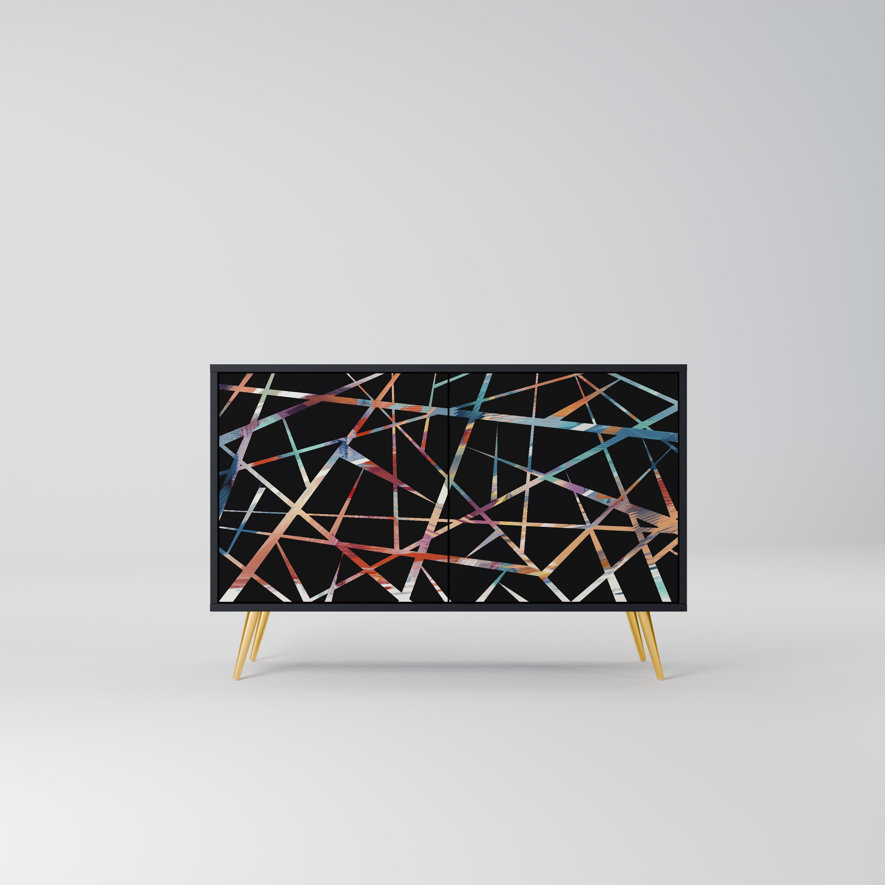 POLYGON VERVE 2-Door Sideboard in Black Finish