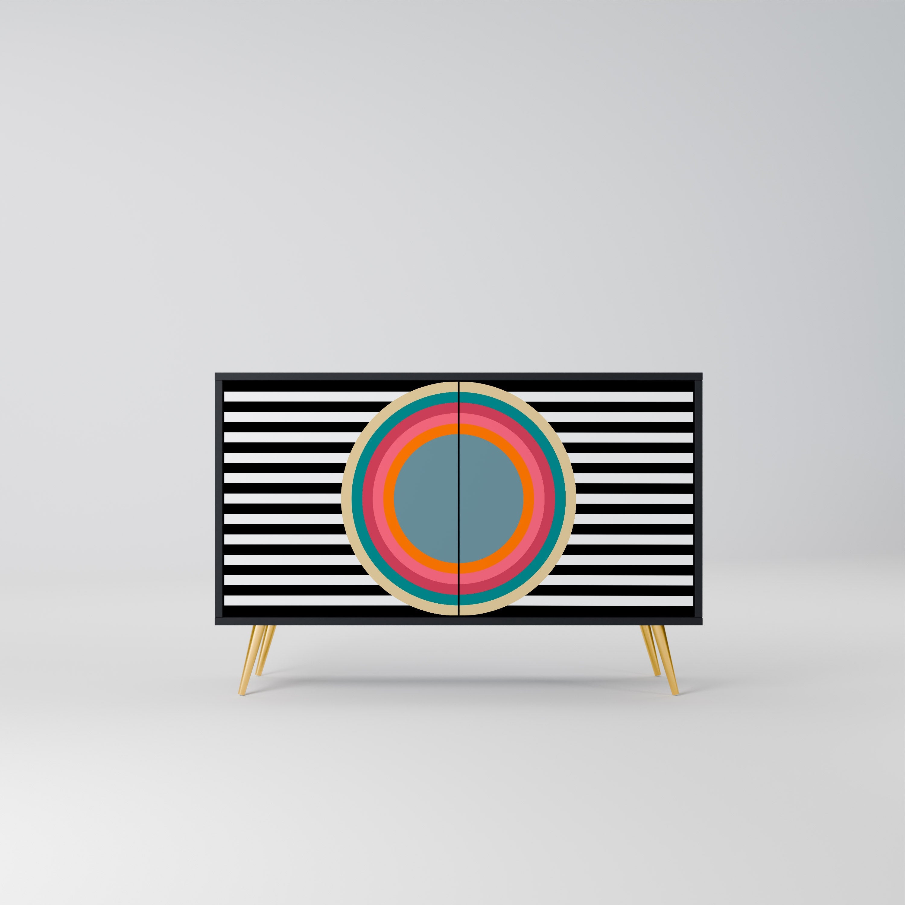 SPECTRA SHOWCASE 2-Door Sideboard in Black Finish