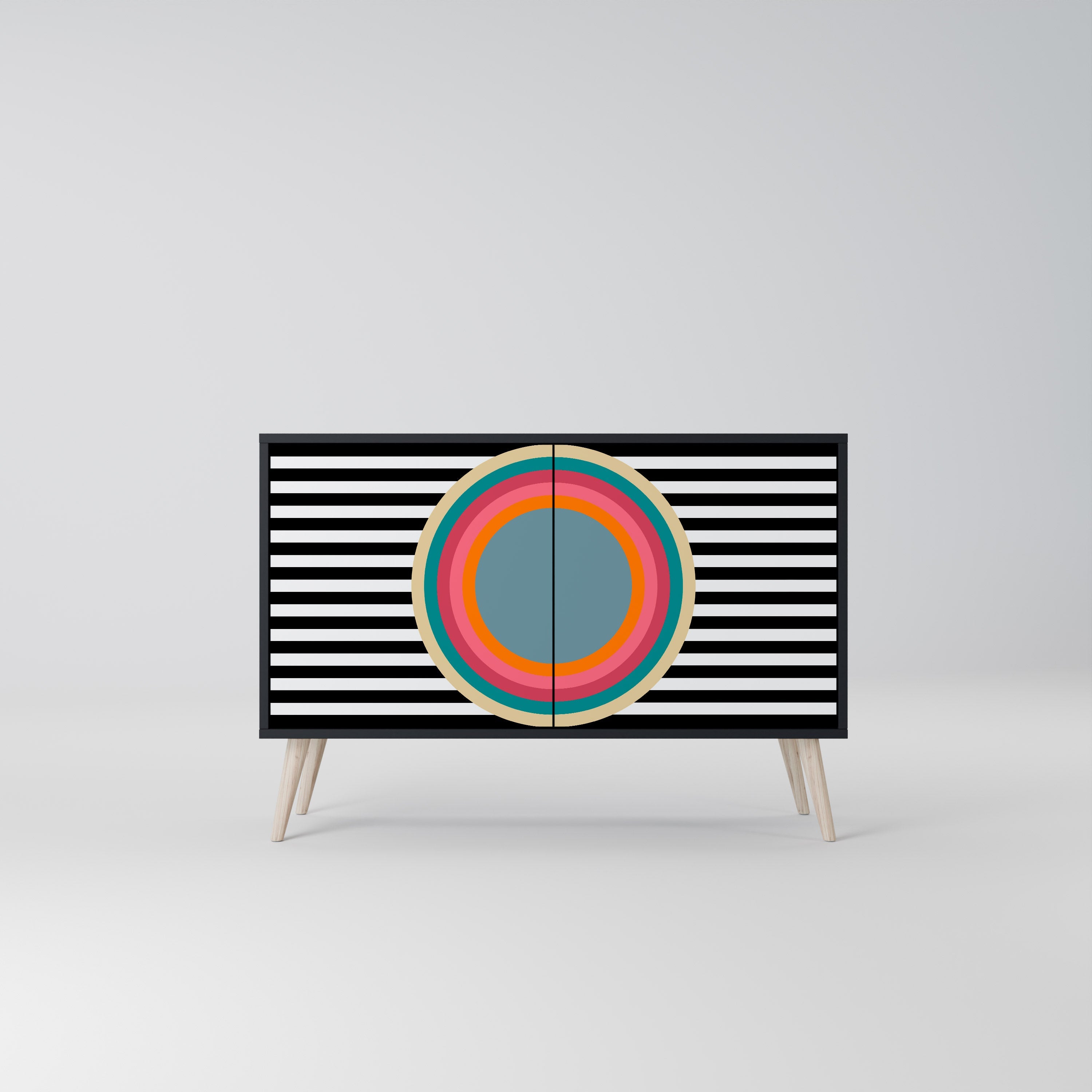 SPECTRA SHOWCASE 2-Door Sideboard in Black Finish