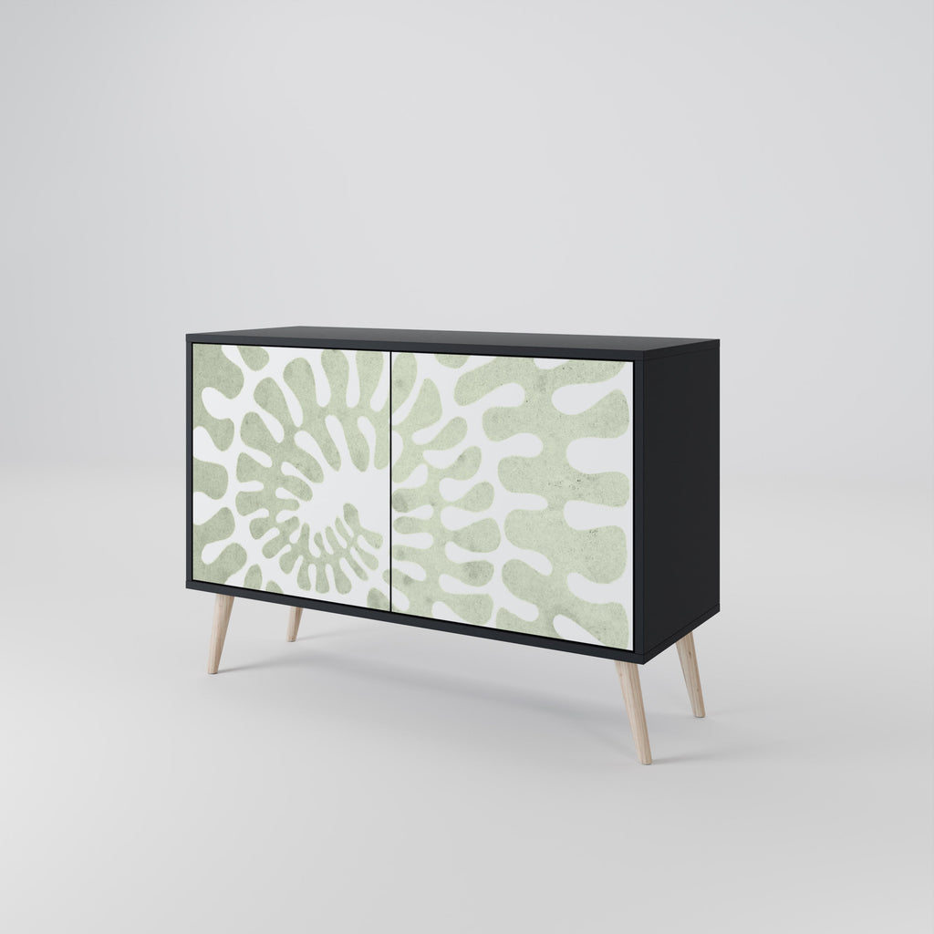 HELIX DANCE 2-Door Sideboard in Black Finish